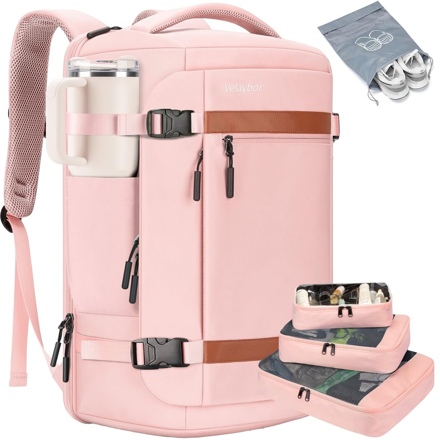 42L Travel Backpack with Packing Cubes, TSA Approved Carry-On, Water-Resistant,1