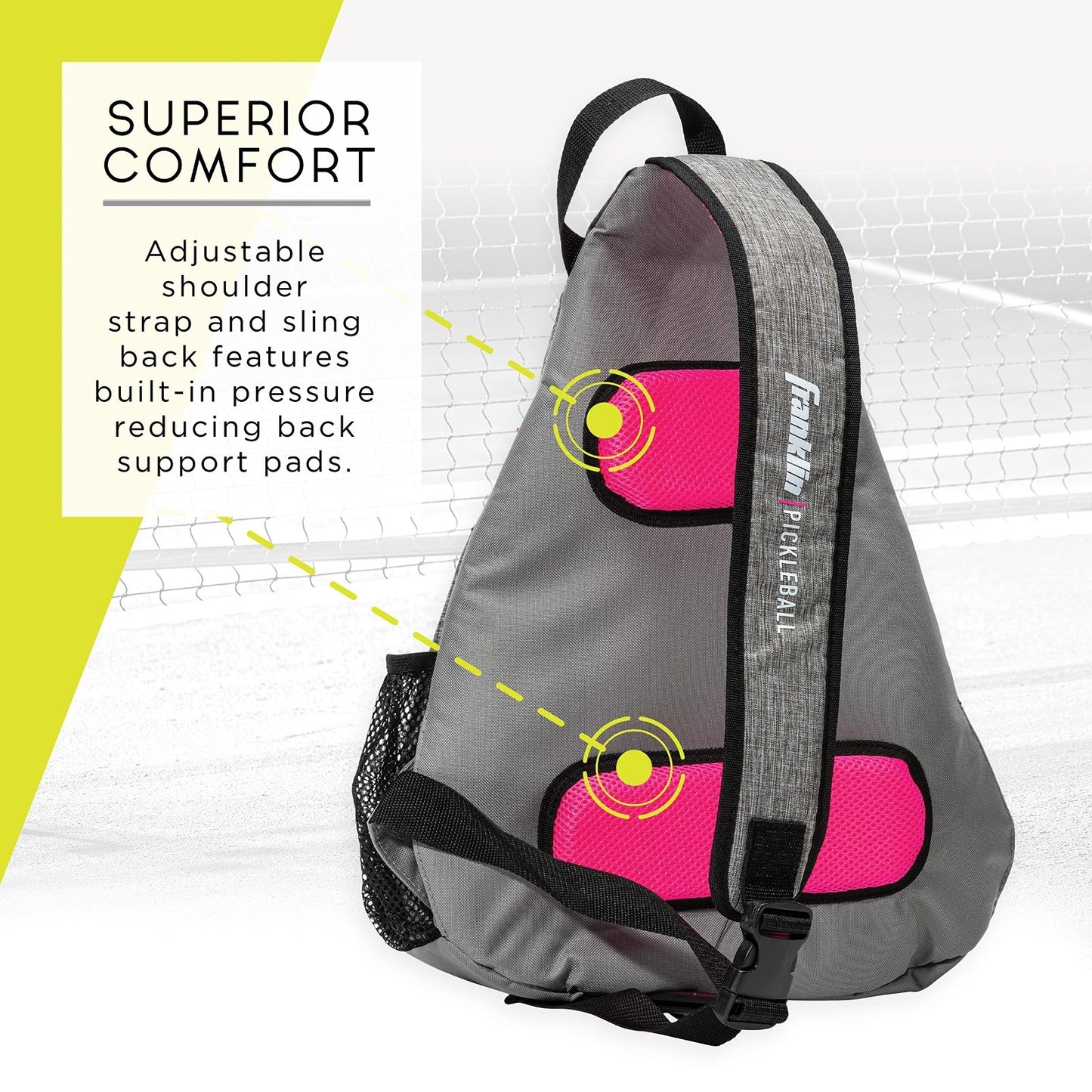 Pickleball Sling Bag Backpack - Lightweight, Durable, Adjustable Straps, Storage3