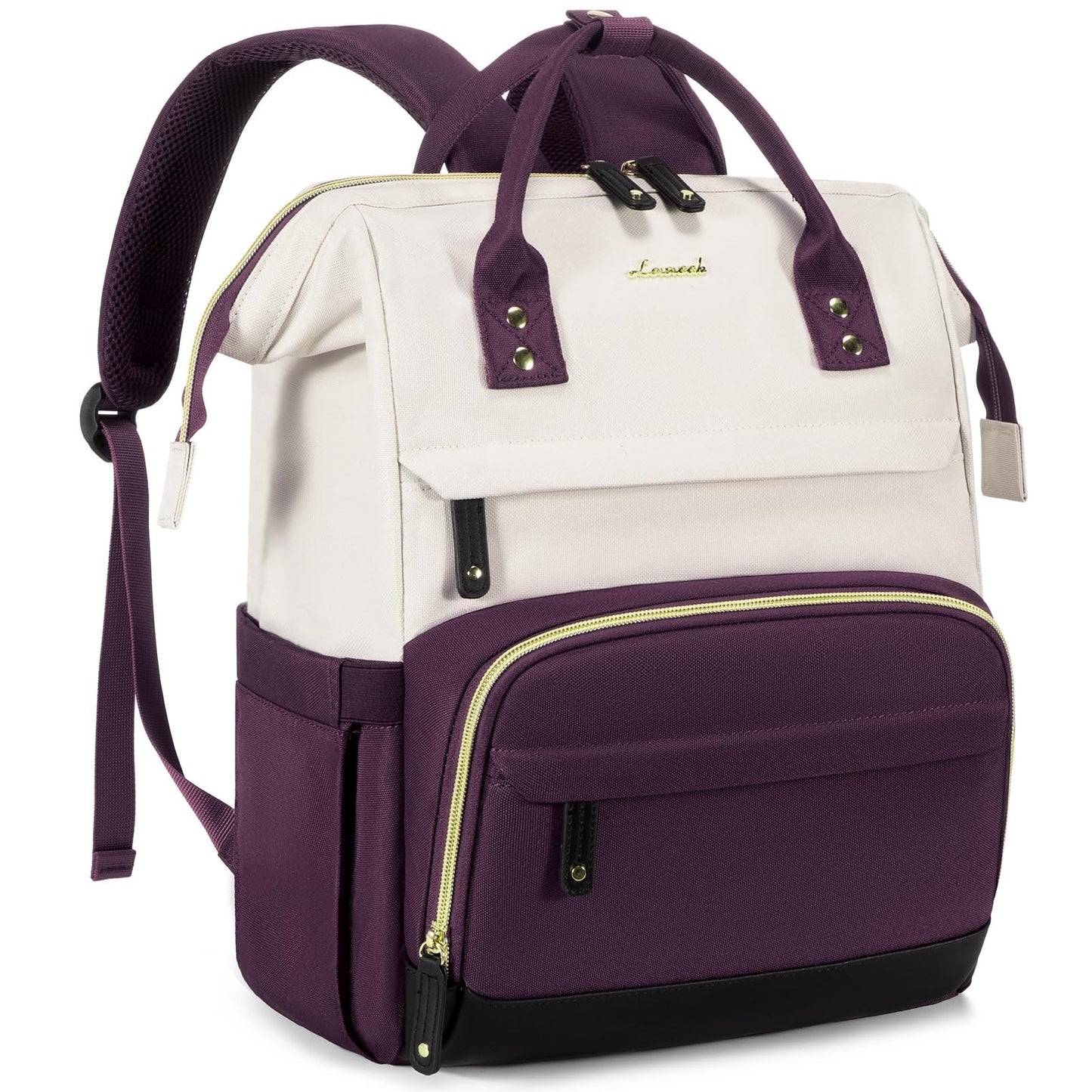Stylish 15.6" Laptop Backpack for Women, Waterproof College Bookbag, Large Capac1