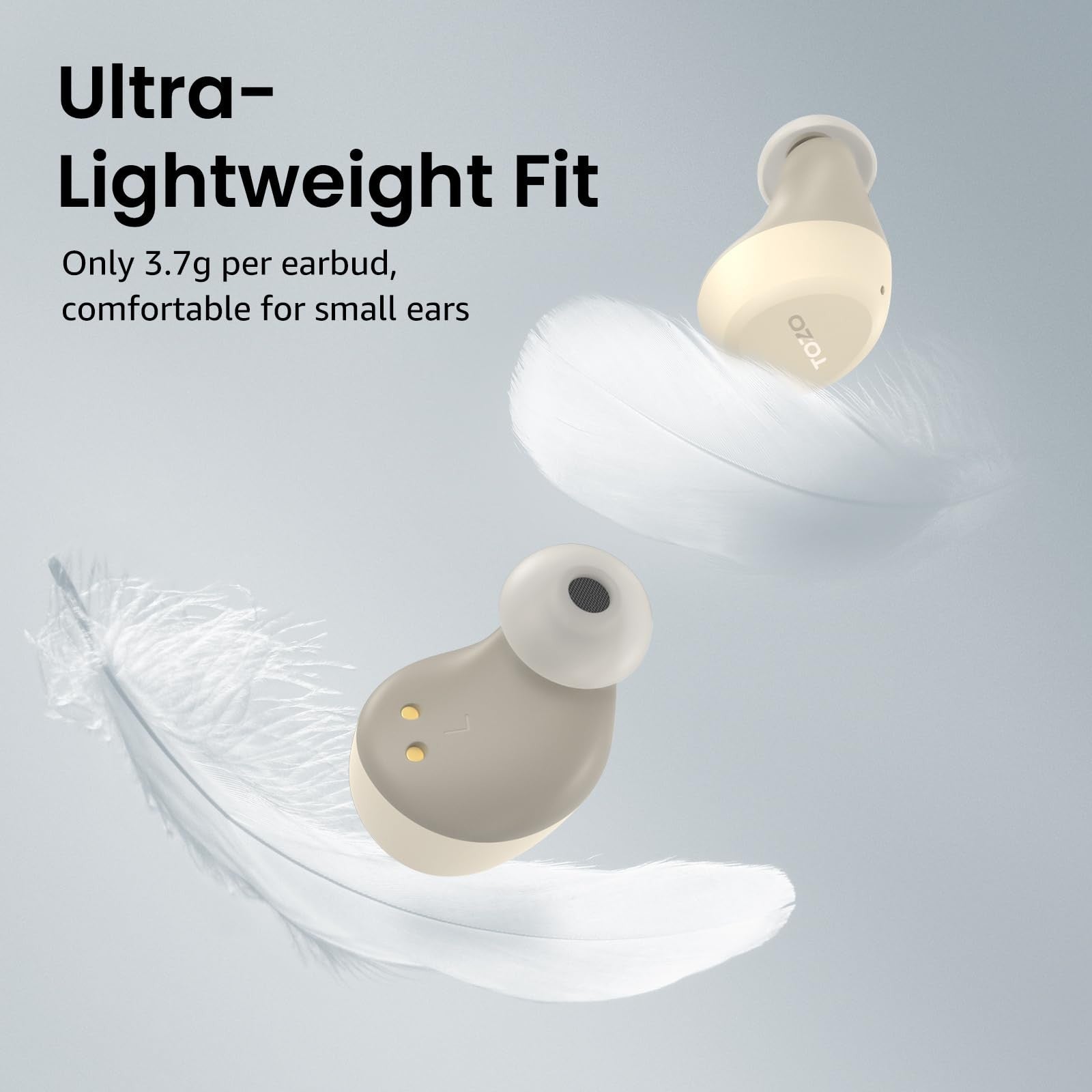 Wireless Earbuds Bluetooth 5.3   Lightweight, IPX5 Waterproof, AI Call Mics, Pre7