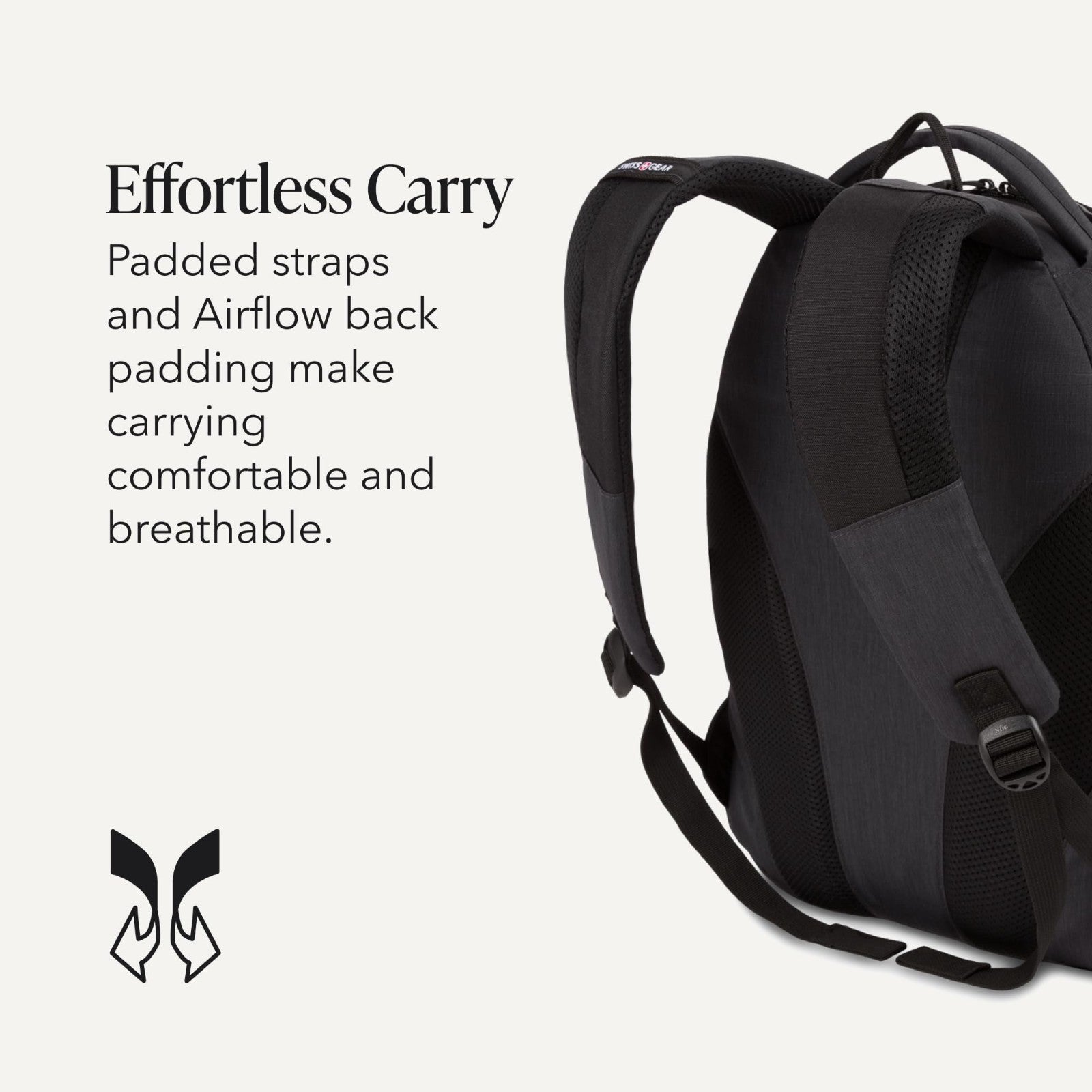 Bungee Core Laptop Backpack for 13" Laptops, Airflow Back Panel, Reflective Acce4