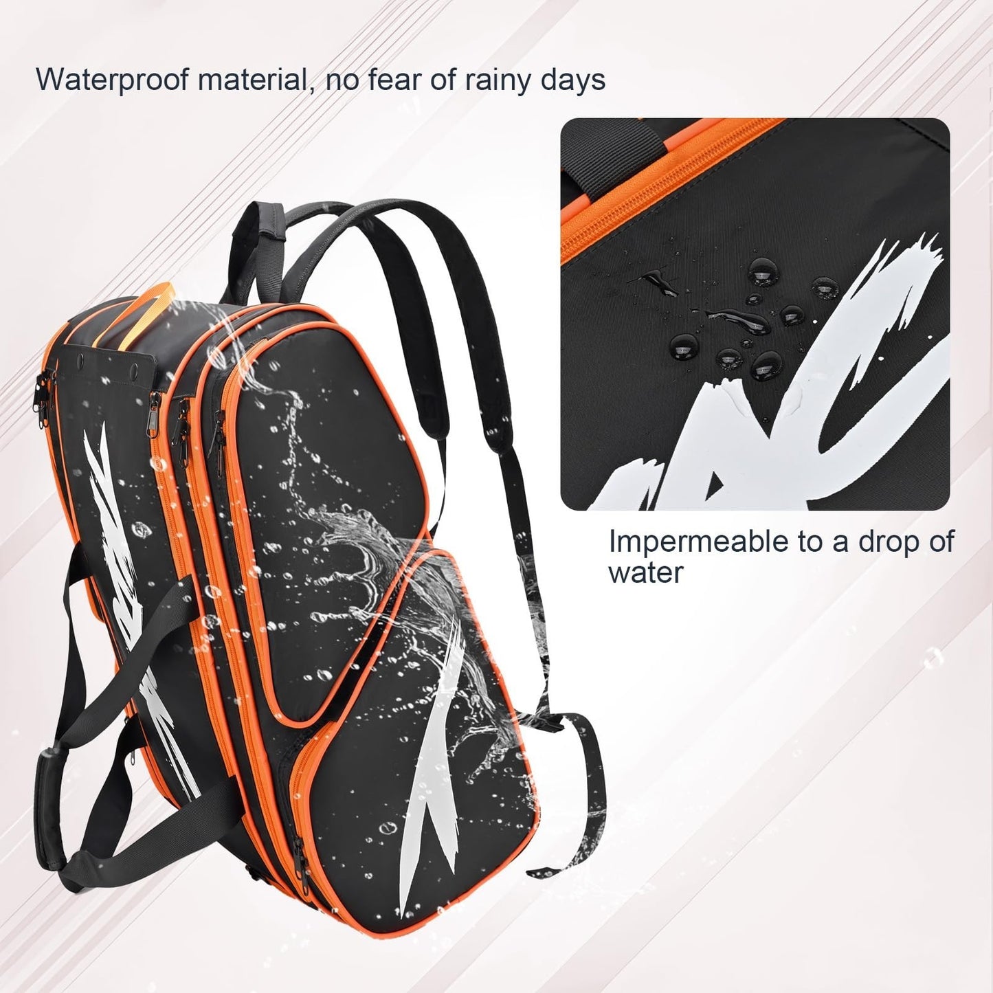 Optimized eBay Title:  "Large Pickleball Paddle Bag for 4 Paddles, Extra Pocket4