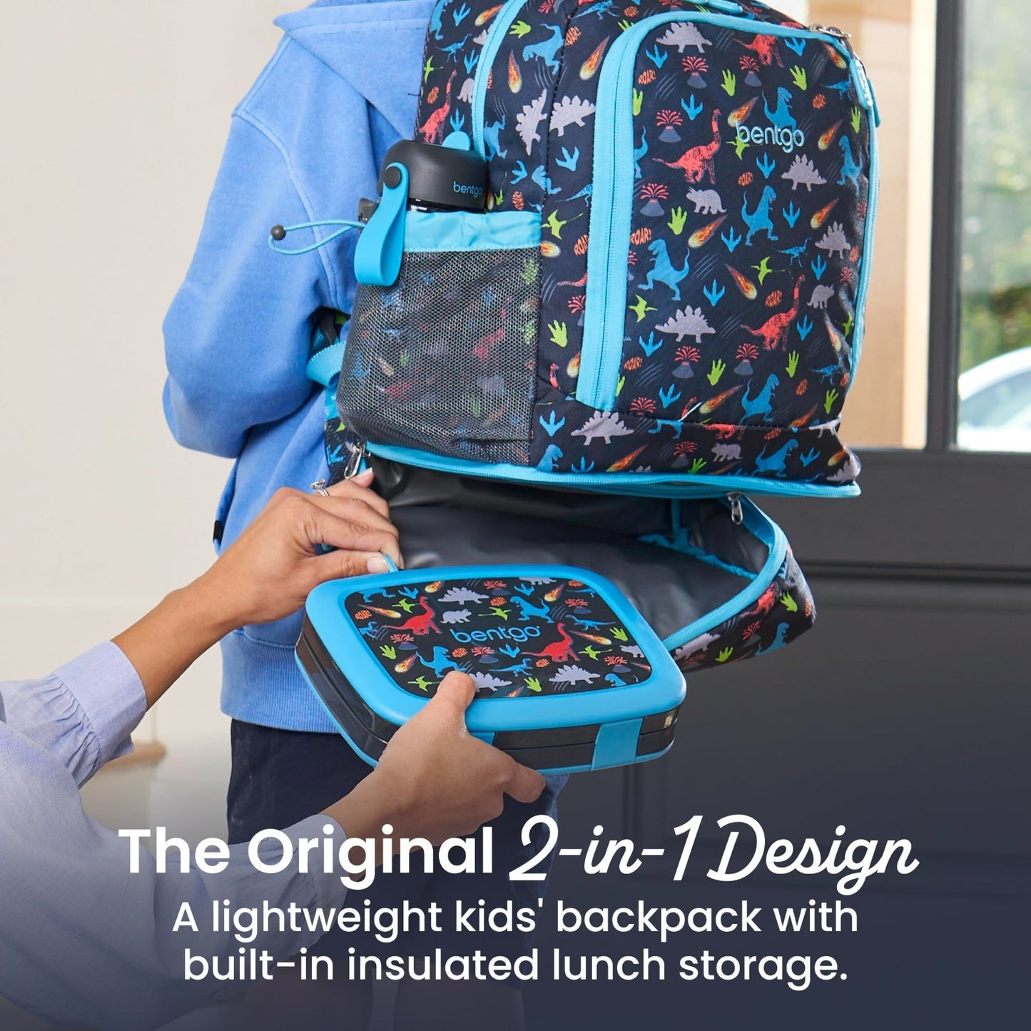 Kids 2 in 1 Backpack & Insulated Lunch Bag Set with Padded Straps   Durable & St2