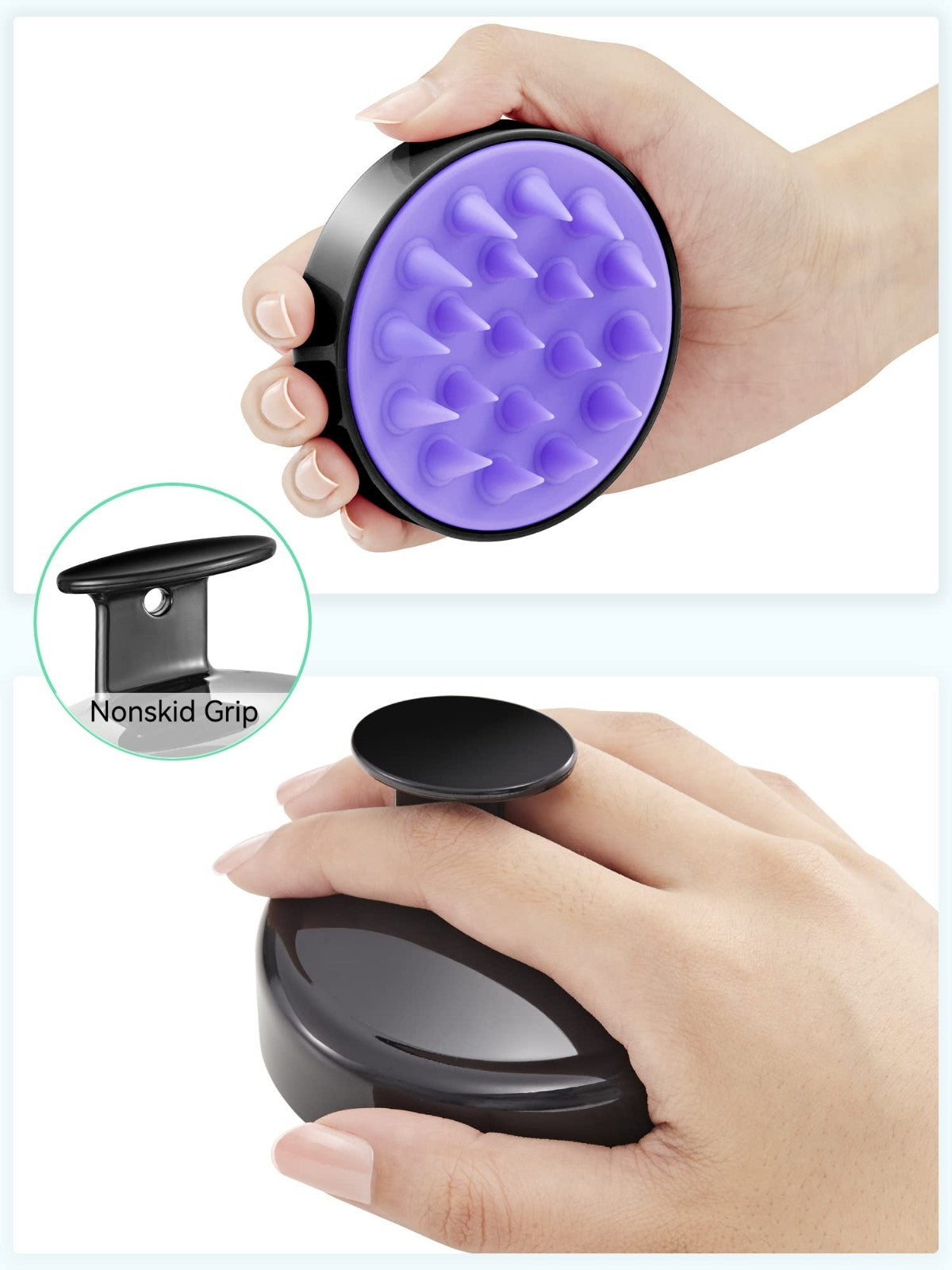 Scalp Massager Shampoo Brush   Soft Silicone Scrubber for Hair Growth & Dandruff2