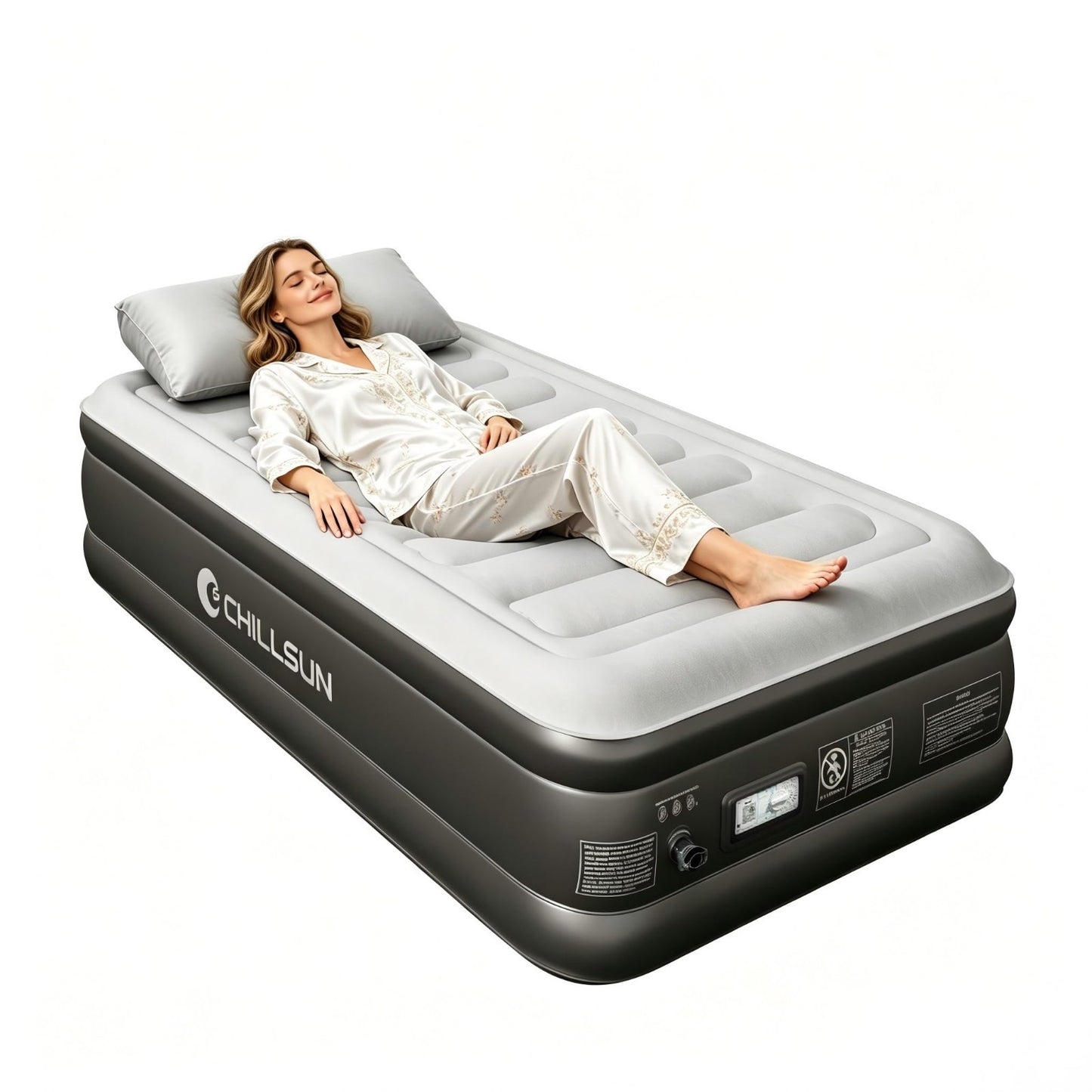 Twin Air Mattress with Built in Pump, Quick Self Inflation, Durable & Leak Proof1