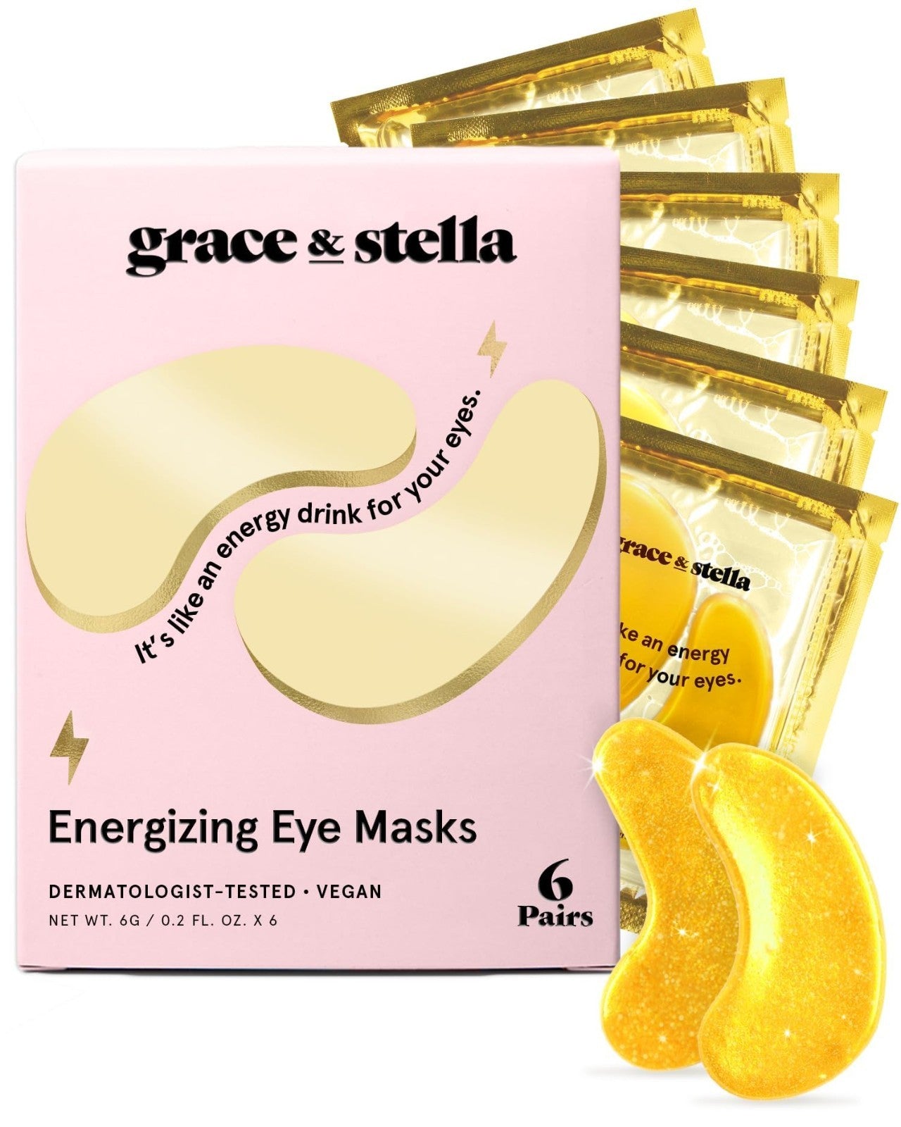 Under Eye Gel Masks - 6 Pairs for Dark Circles, Puffiness & Wrinkles - Vegan Sel1