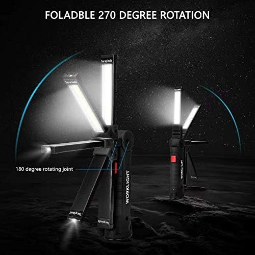 Rechargeable LED Work Lights 2 Pack with Magnetic Base   Perfect Gift for Men6