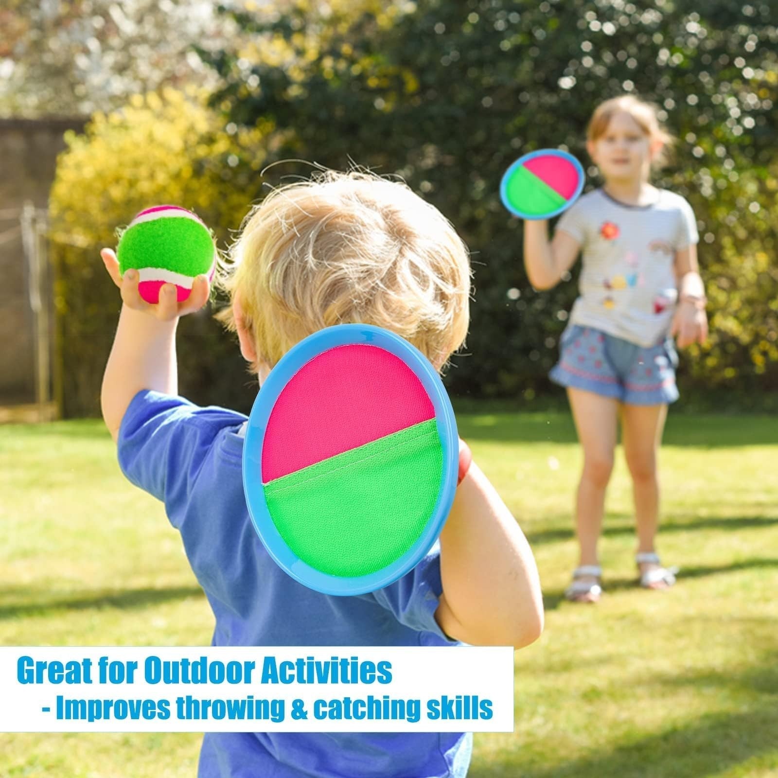Outdoor Toss and Catch Ball Game   Fun Beach & Pool Toy for Kids 3 12 Years4