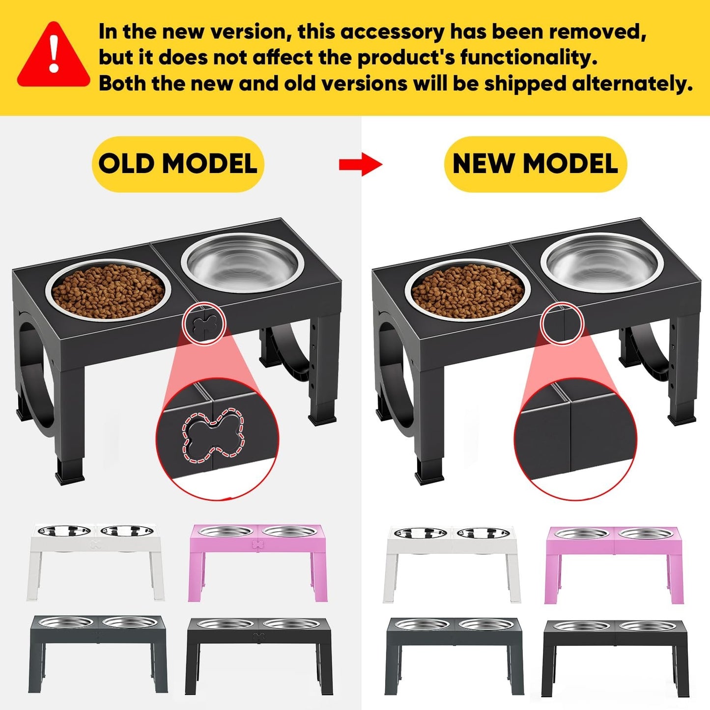 Elevated Dog Bowls for Large Breeds   Adjustable Stainless Steel Feeder Stand 9 6