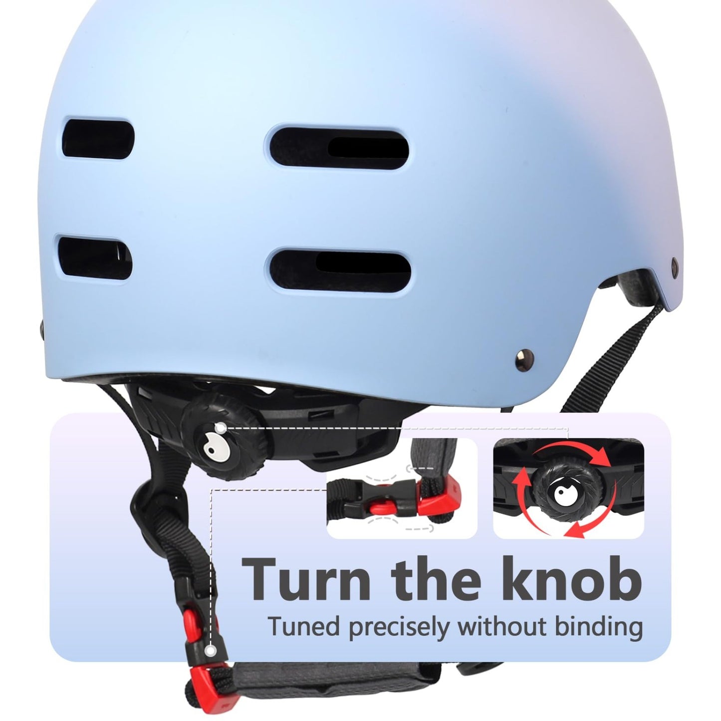 Multi-Sport Helmet for Skateboard, Bike, Scooter - Adjustable, Lightweight, Vent5