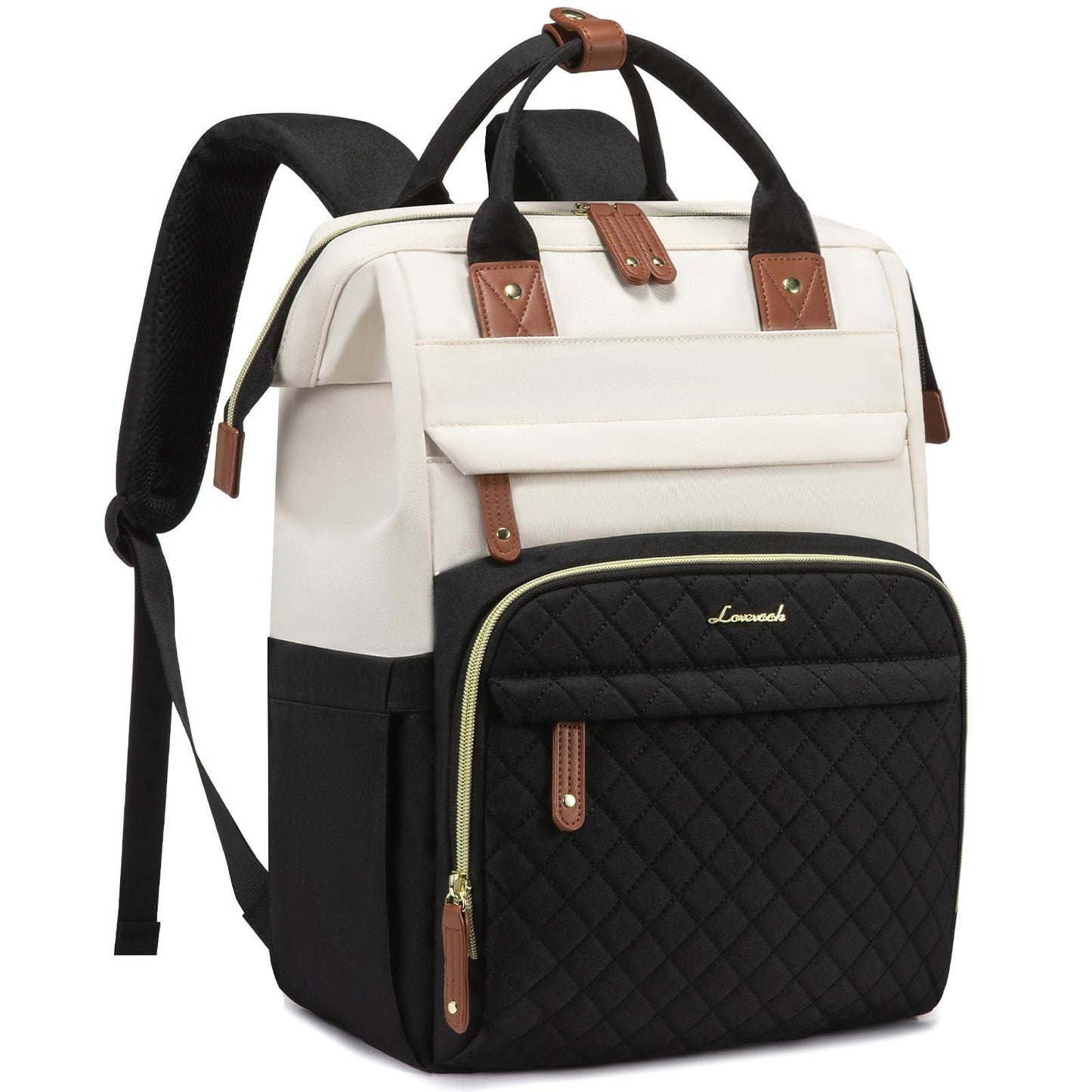 Waterproof 17.3'' Laptop Backpack for Women, Nurse & Teacher Work Bag, Travel Pu1