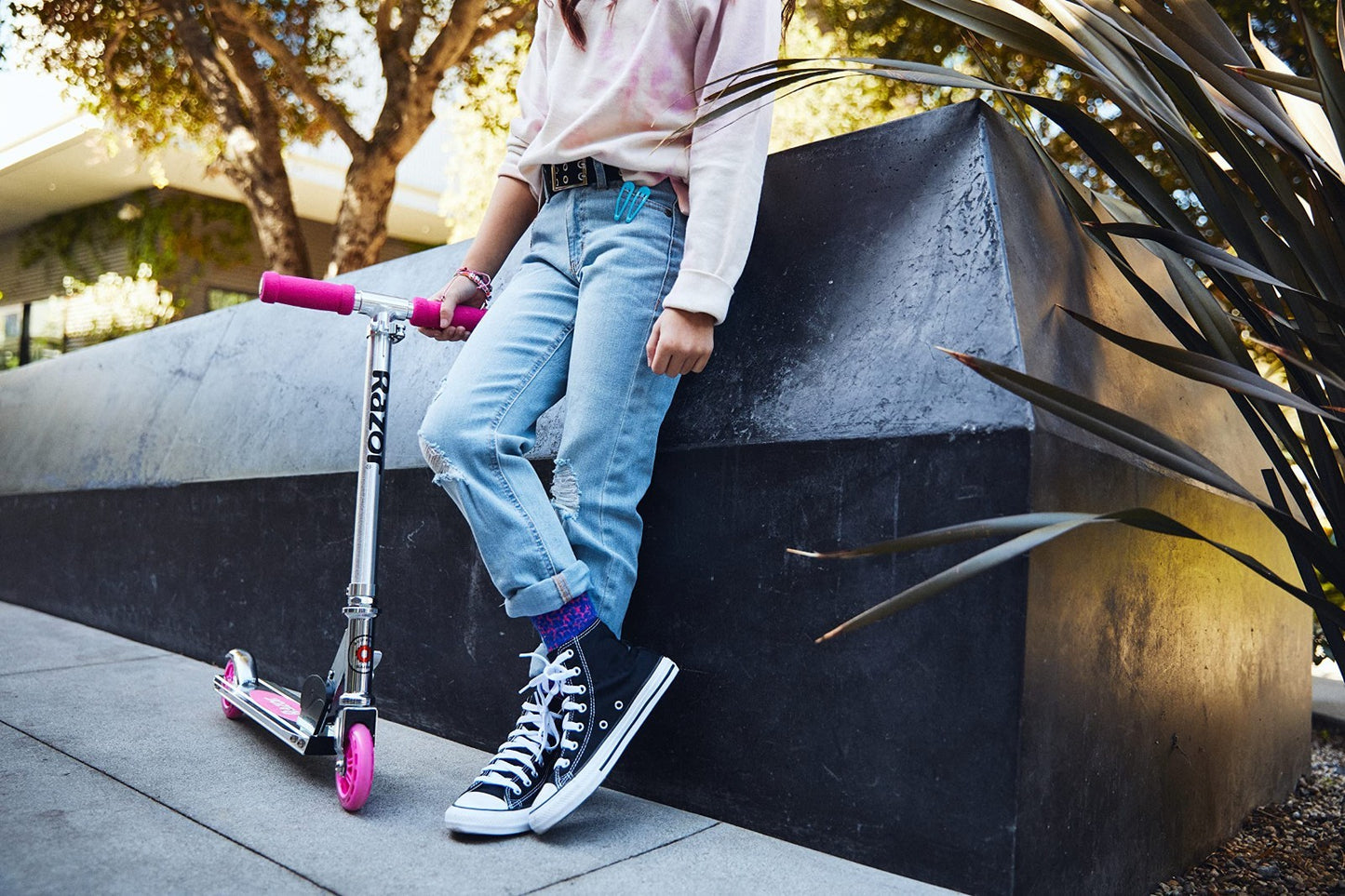 Lightweight Foldable Kick Scooter for Kids - Aluminum Frame, Adjustable Handleba4
