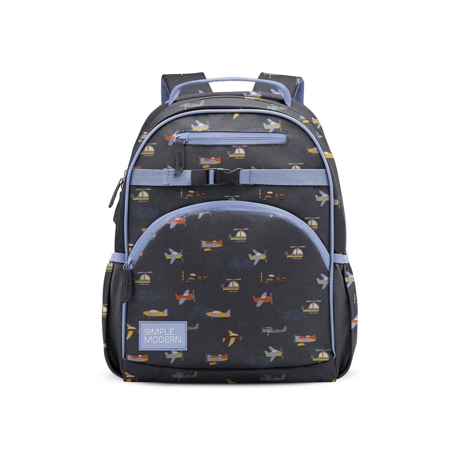 Kids School Backpack 12L - Cute Airplane Design, Fits Lunch Box, Toddler & Presc1