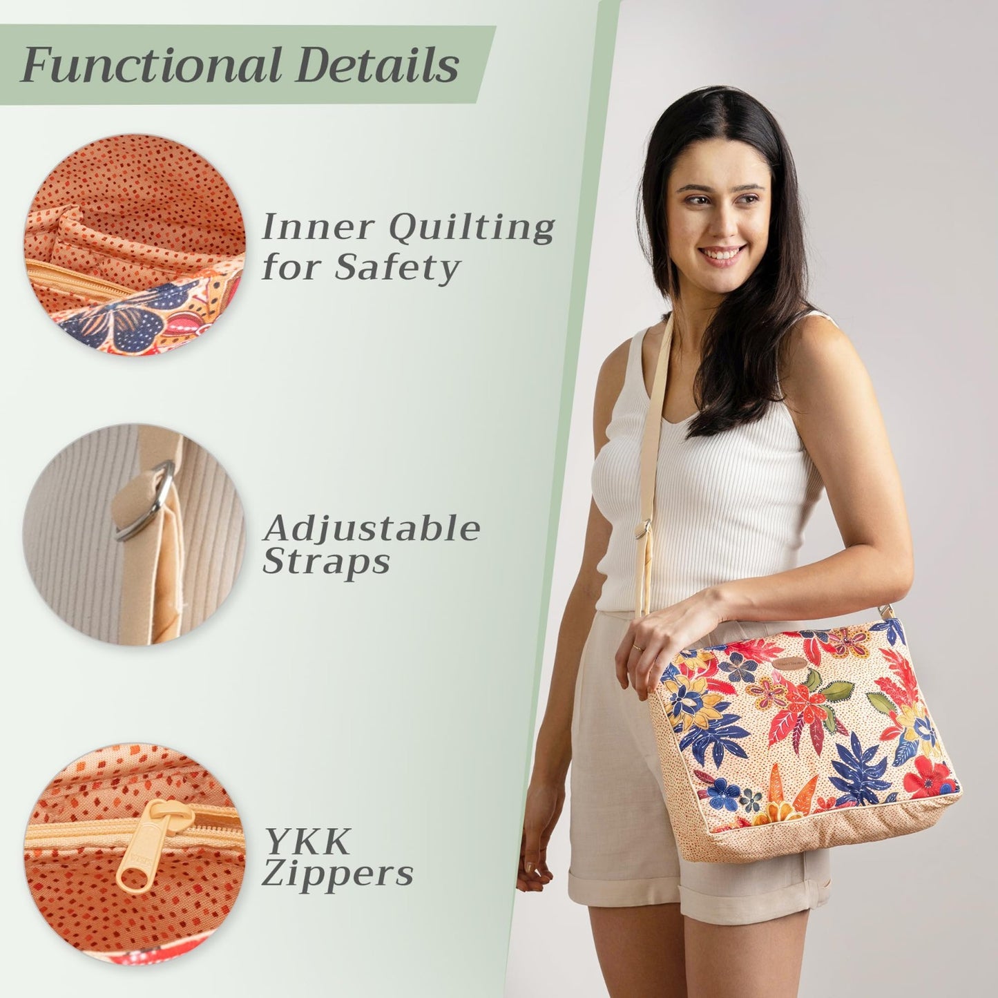 Stylish Cotton Shoulder Bag for Women   Versatile Handbag, Everyday Use, Fashion2