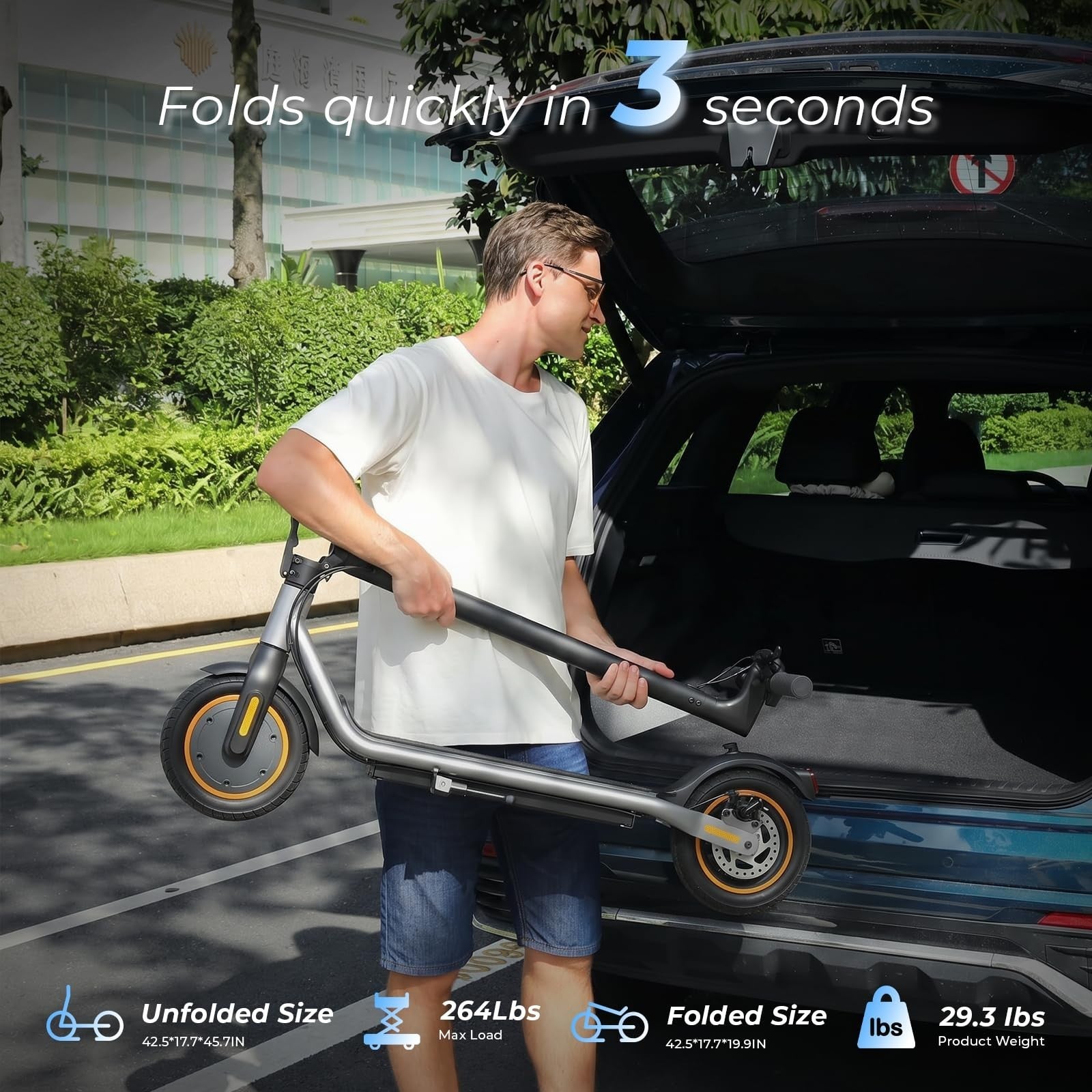 High-Power Electric Scooter for Adults & Teens, 1200W/1000W/500W Motor, 10"/8.5"6