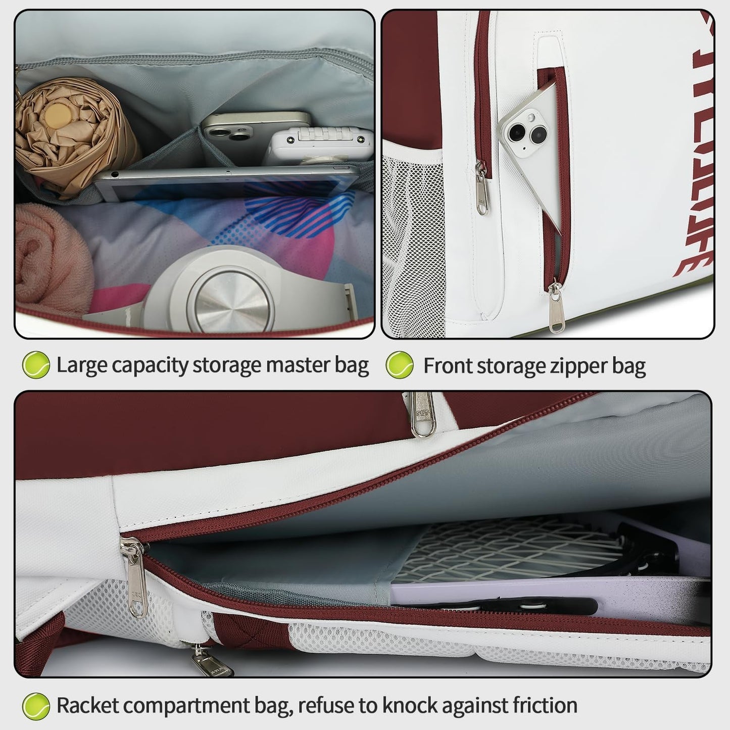 Waterproof Gym Duffel Backpack with Shoe Compartment, 4 Carry Methods, Sports &7