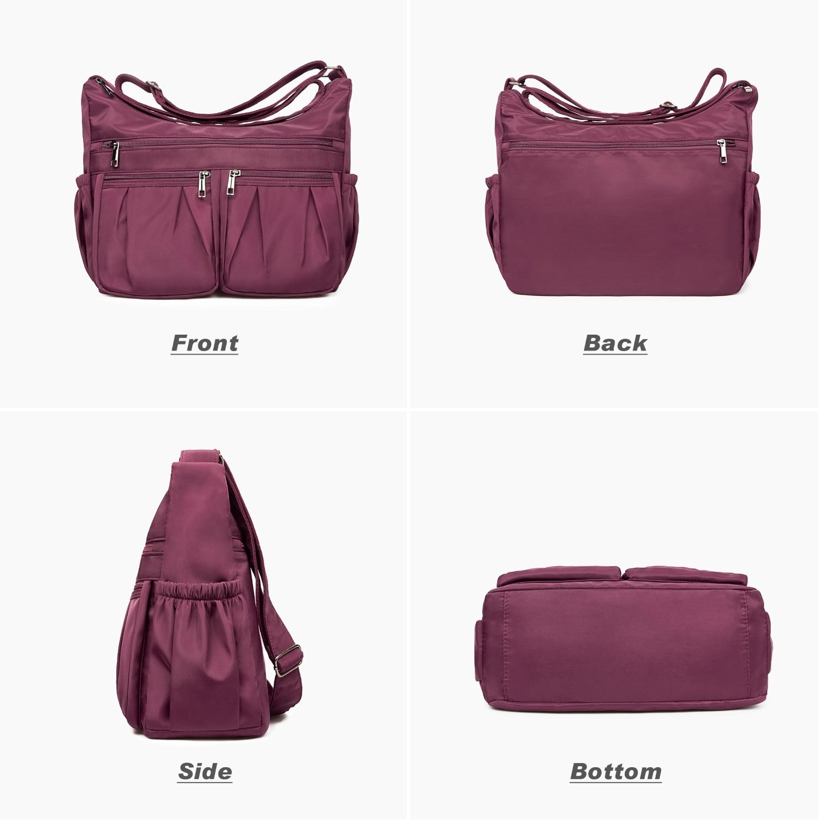 Lightweight Waterproof Nylon Crossbody Purse for Women - Travel Handbag & Pocket3