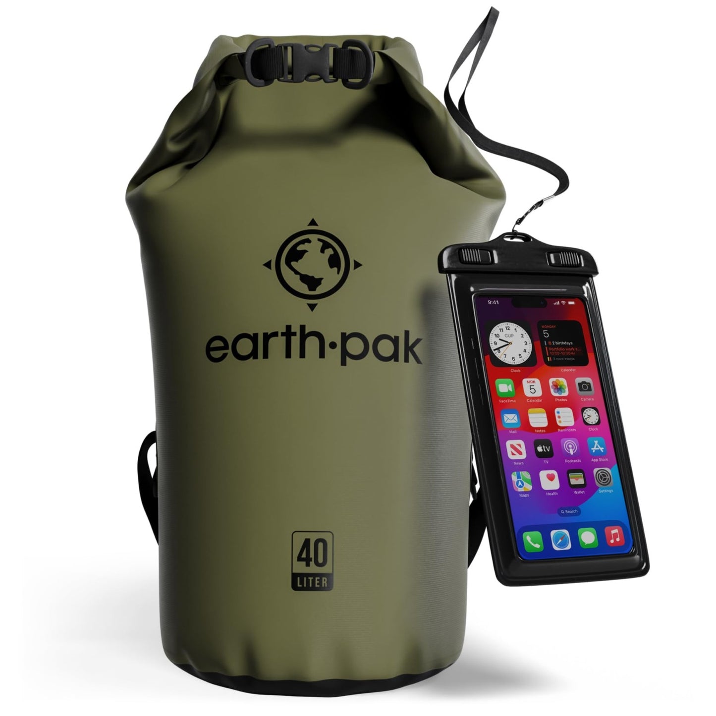 Waterproof Dry Bag Backpack   Roll Top Sack for Kayaking & Gear Protection, Phon1
