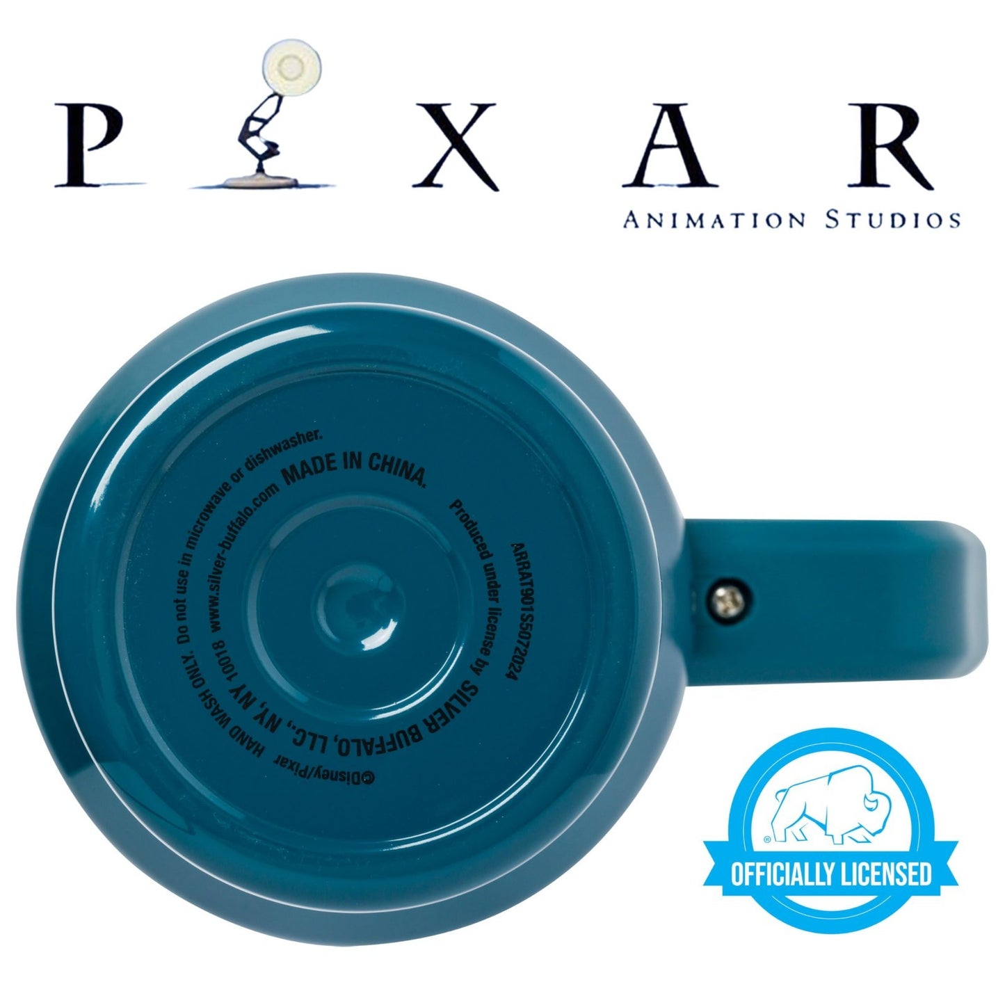 40oz Double Walled Stainless Steel Tumbler with Handle & Straw   Disney Pixar Re6