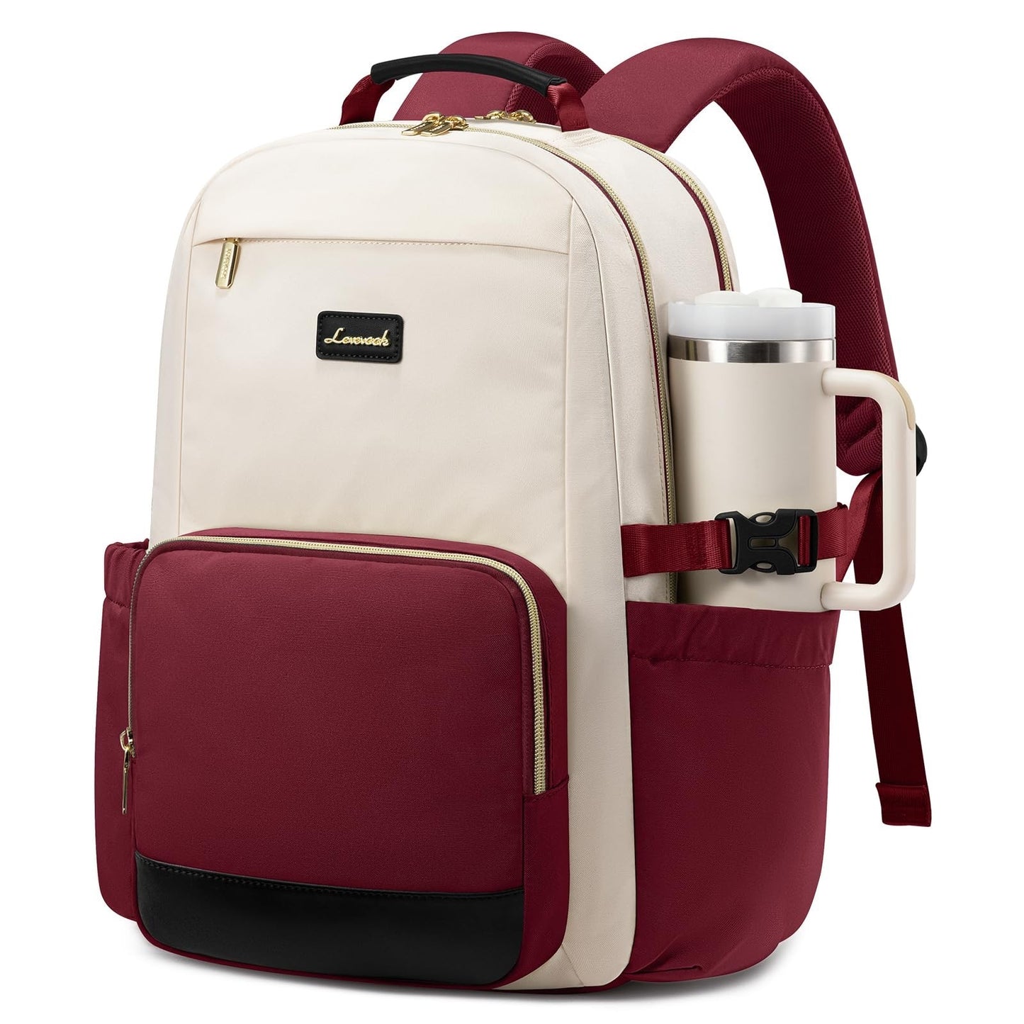 Large Capacity Women's Laptop Backpack with Pouch, Waterproof Travel Bag, 171