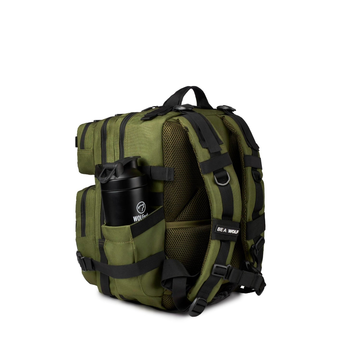 Durable 25L Waterproof Gym Backpack   1000D Oxford, MOLLE Webbing, Laptop Pocket2