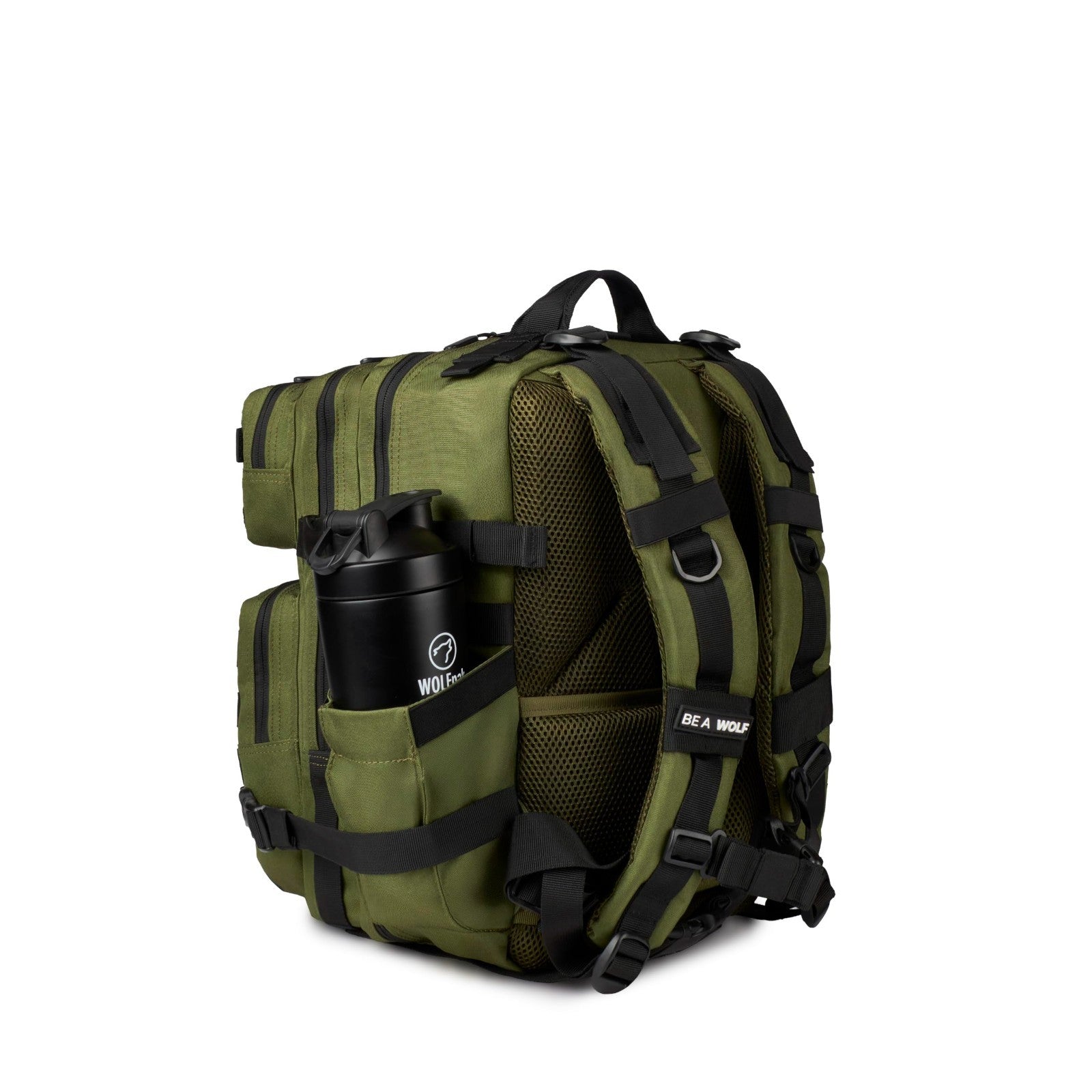 Durable 25L Waterproof Gym Backpack   1000D Oxford, MOLLE Webbing, Laptop Pocket2