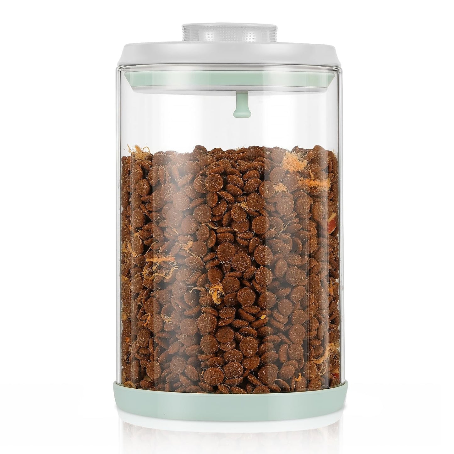Airtight Glass Pet Food Storage Container, 2L Dog Cat Treat Jar, Durable & Seale1