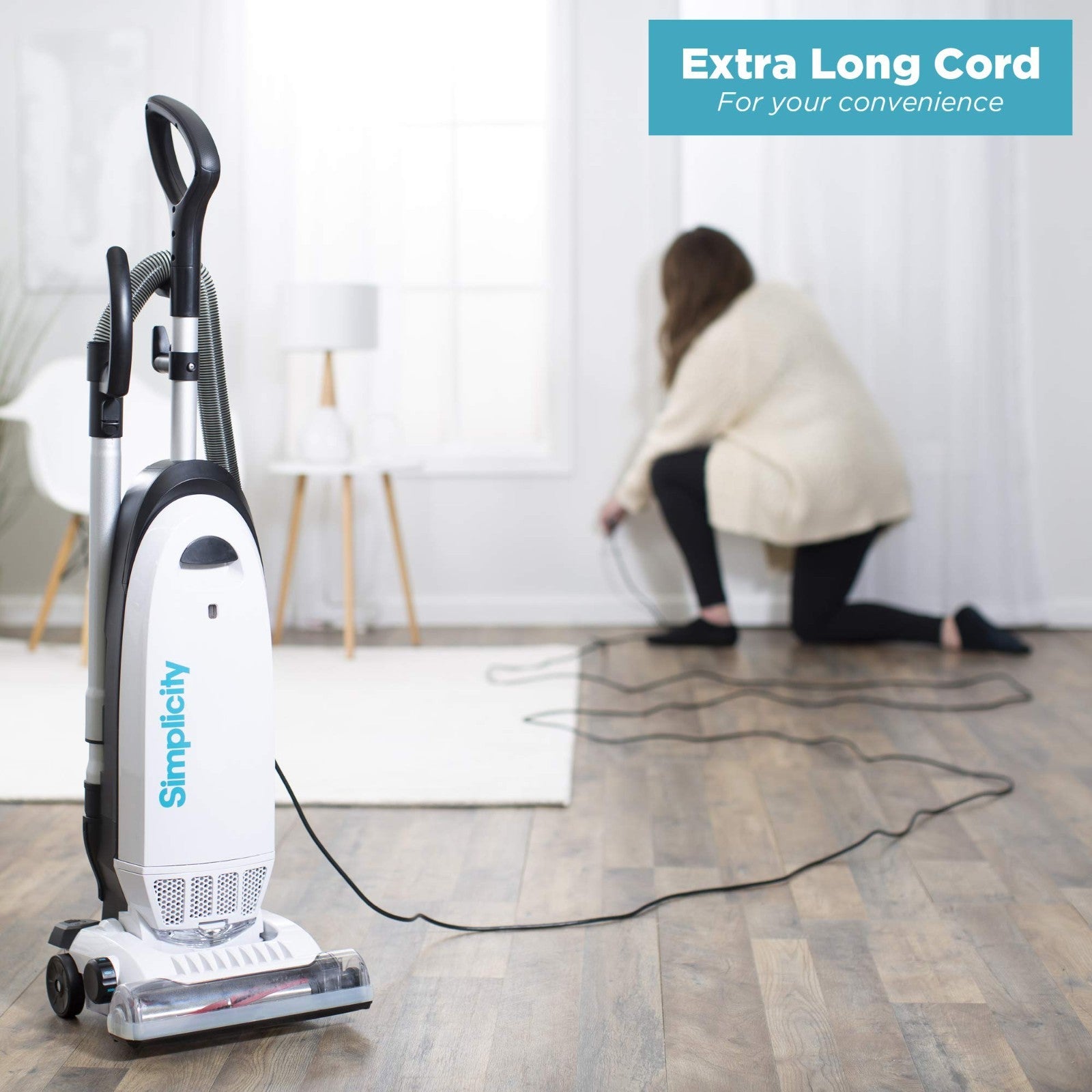 Allergy Bagged Upright Vacuum Cleaner for Home | Multi-Surface, Carpet, HEPA, Pe7