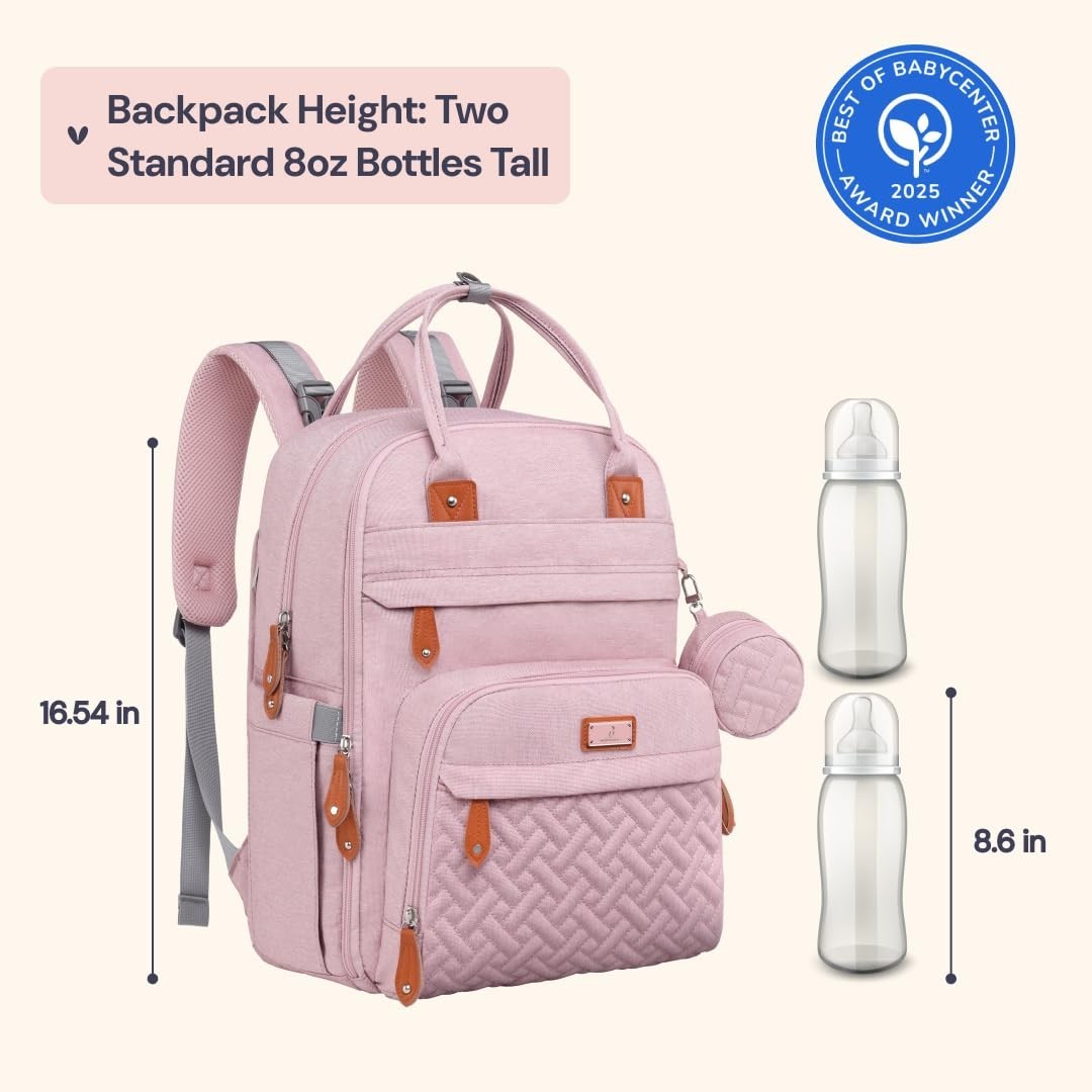 Multi Function Water Resistant Diaper Bag Backpack   Baby Travel Tote with Chang2