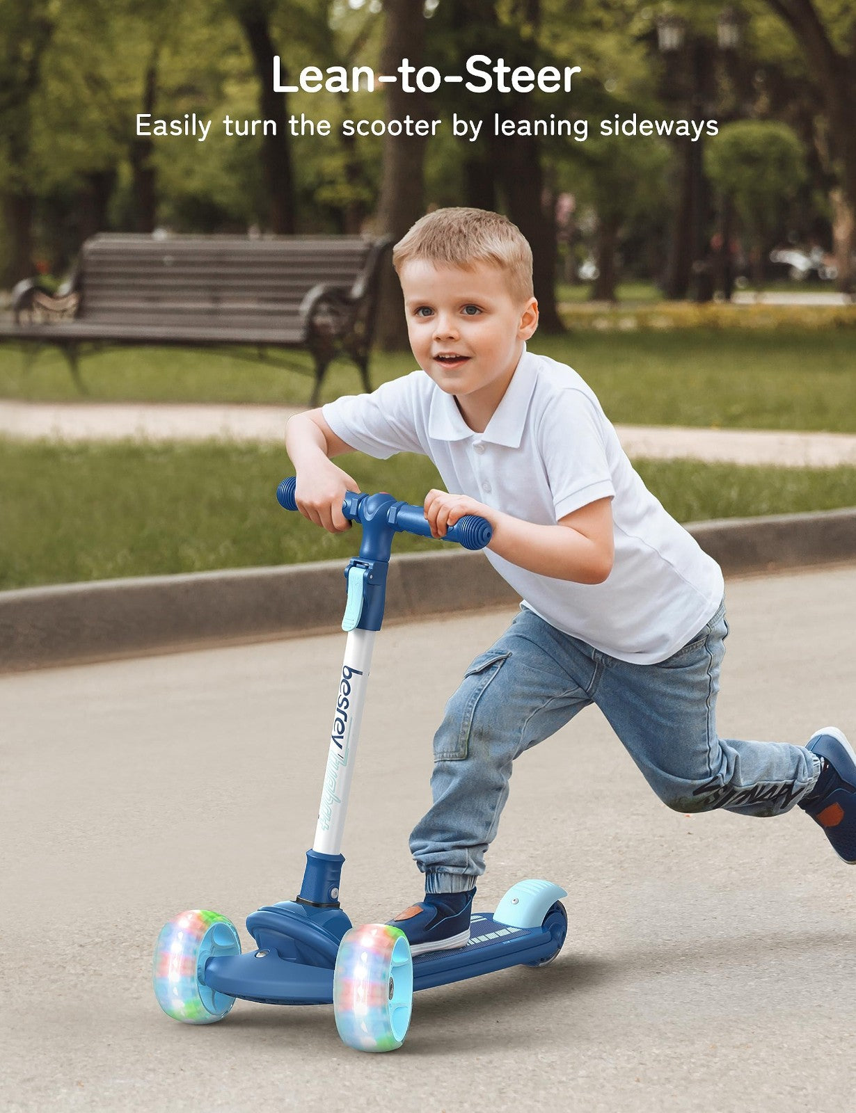 3-Wheel Kids Scooter Ages 3-10, Adjustable Height, Safe & Sturdy Design5