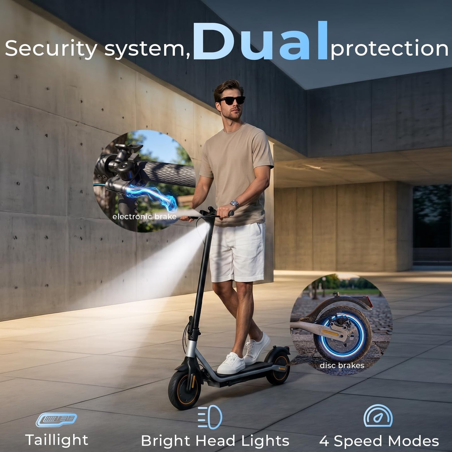 High-Power Electric Scooter for Adults, 1200W/1000W/500W Motor, 10''/8.5'' Tires4