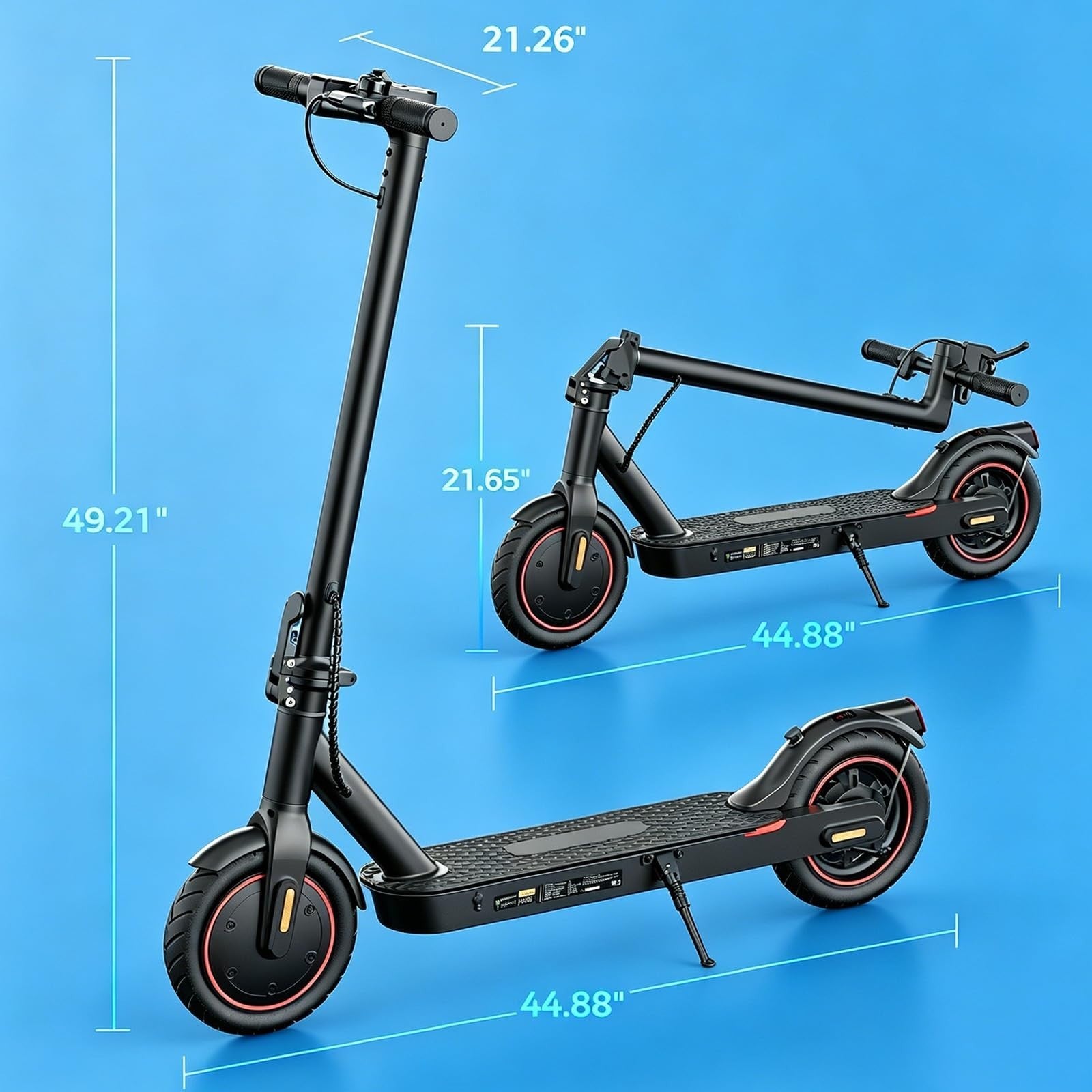 Powerful Electric Scooter for Adults - 1200W/1000W/500W Motor, 10"/8.5" Tires, A5