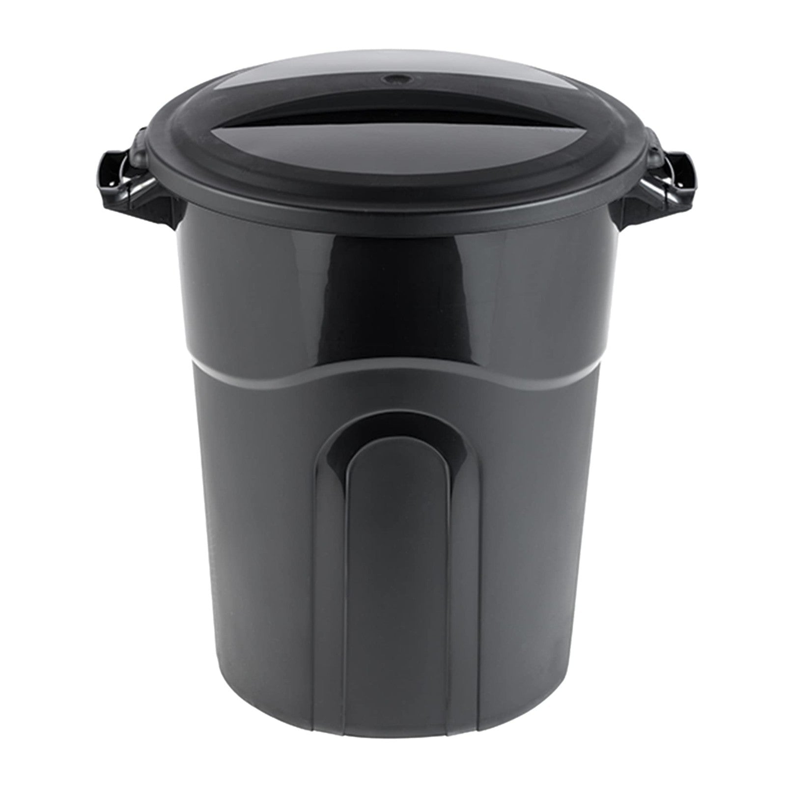 20 Gallon Round Trash Can, Black - Sturdy Waste Container with Handles, 2-Pack3