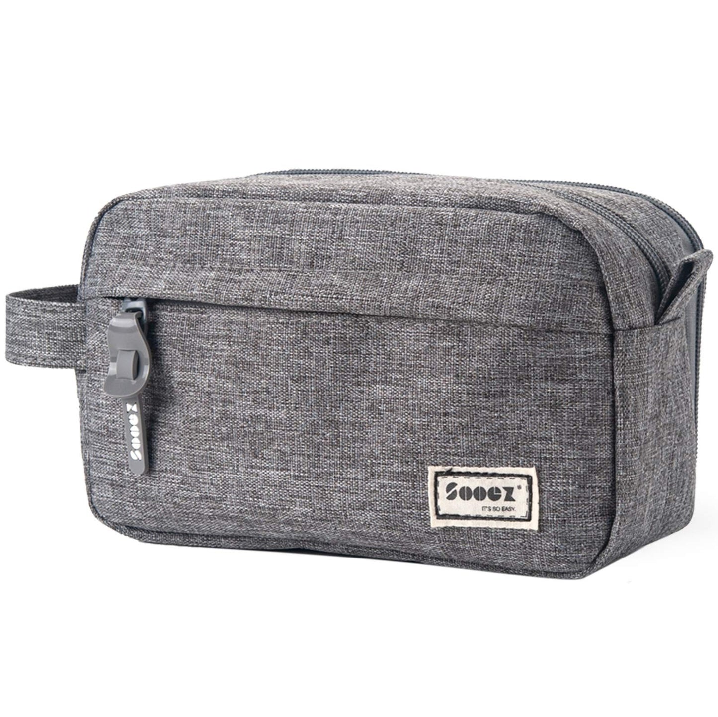 High Capacity Pencil Case Organizer   Big Pouch with Easy Grip Handle, Grey1