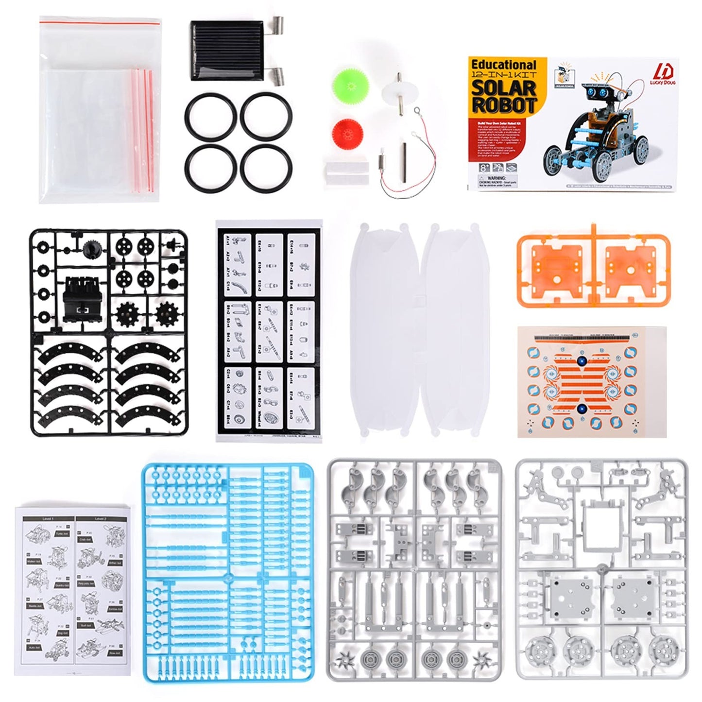 12 in 1 Solar Power Robot Building Kit   STEM Educational Toy for Kids 8 13, DIY7