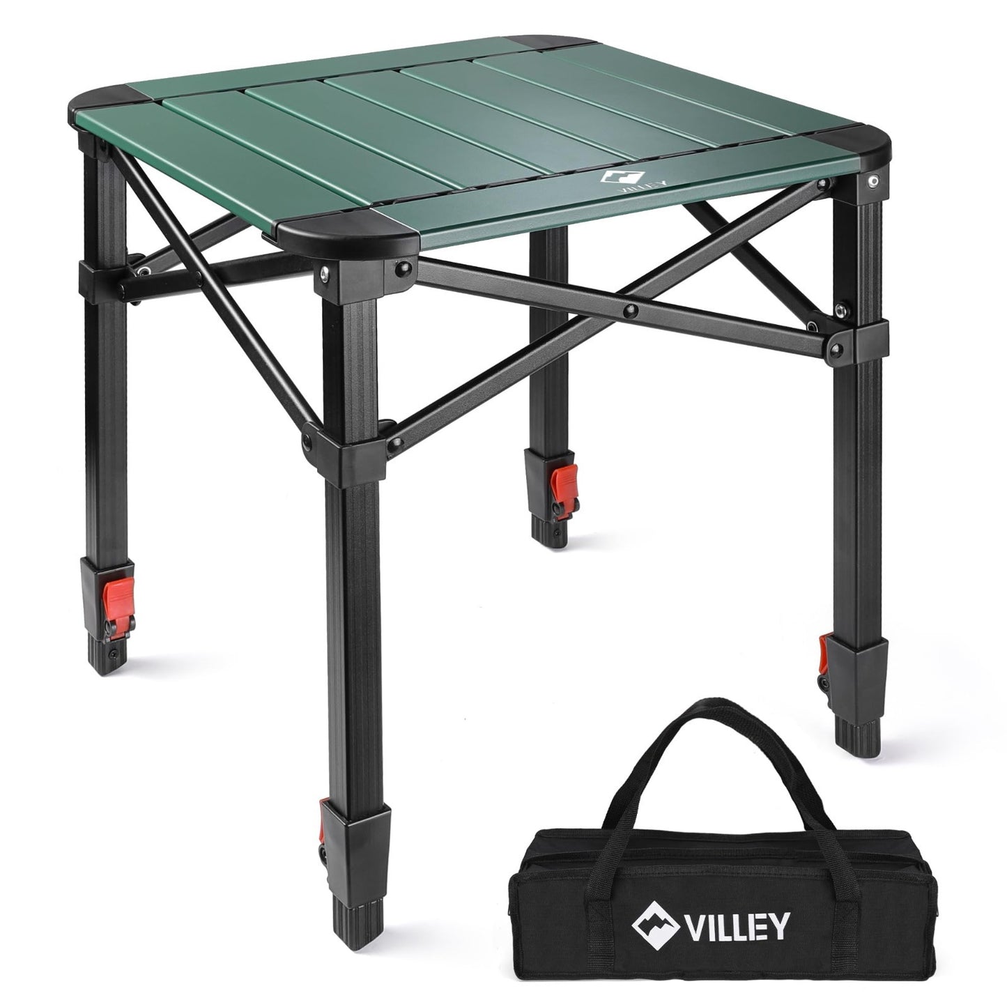 Lightweight Adjustable Folding Camping Table with Carry Bag - Perfect for Outdoo1