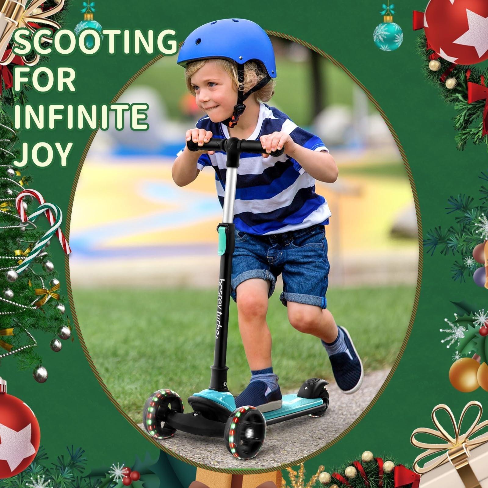 3-Wheel Kids Scooter Ages 3-10, Adjustable Height, Safe & Durable Design6