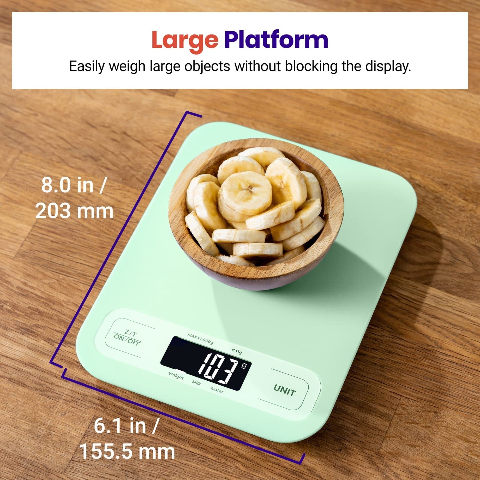 Digital Kitchen Scale   Grams & Ounces, Tare Function, Ideal for Baking, Keto, M4
