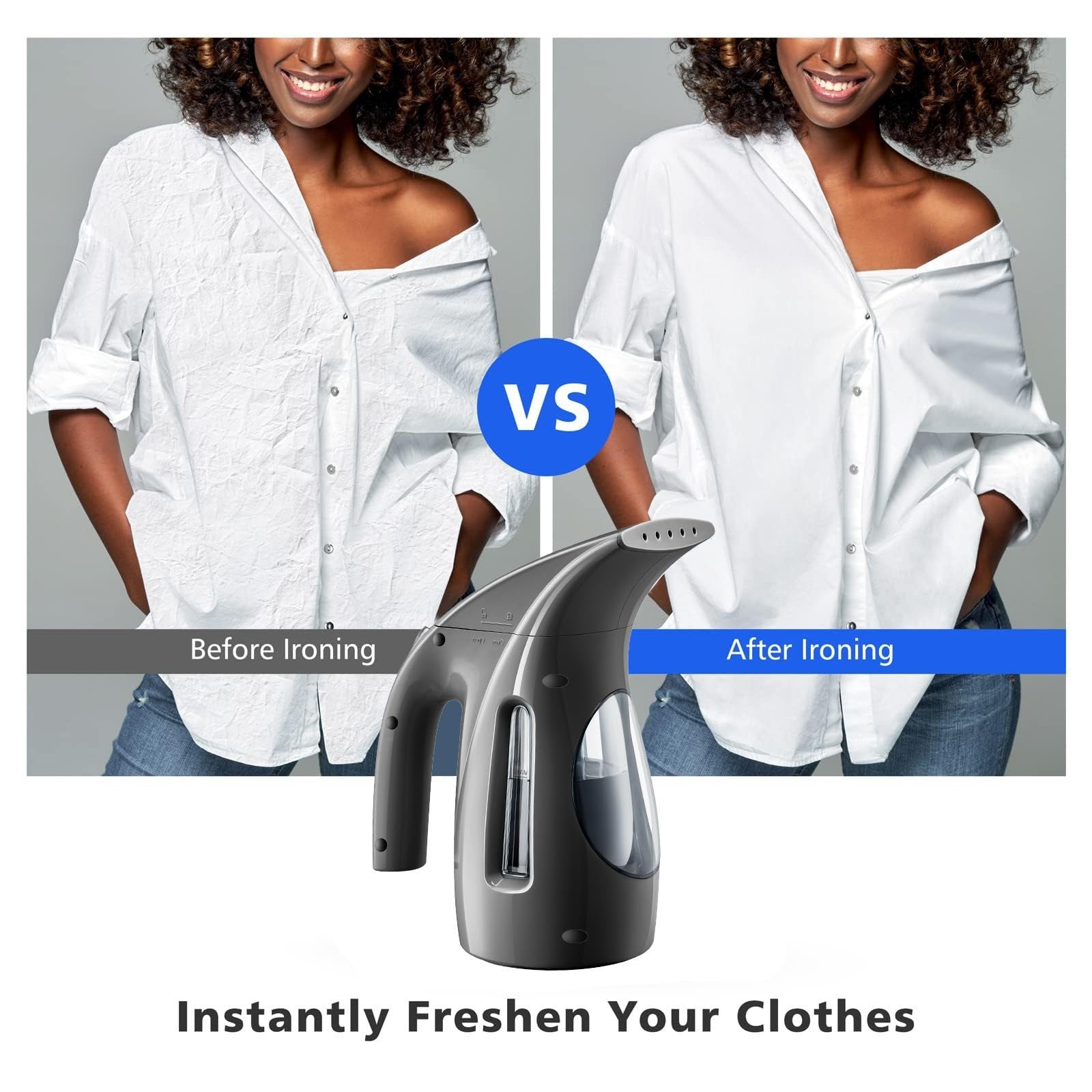 Portable Handheld Clothes Steamer, 240ml Capacity, 700W, Powerful Wrinkle Remove3