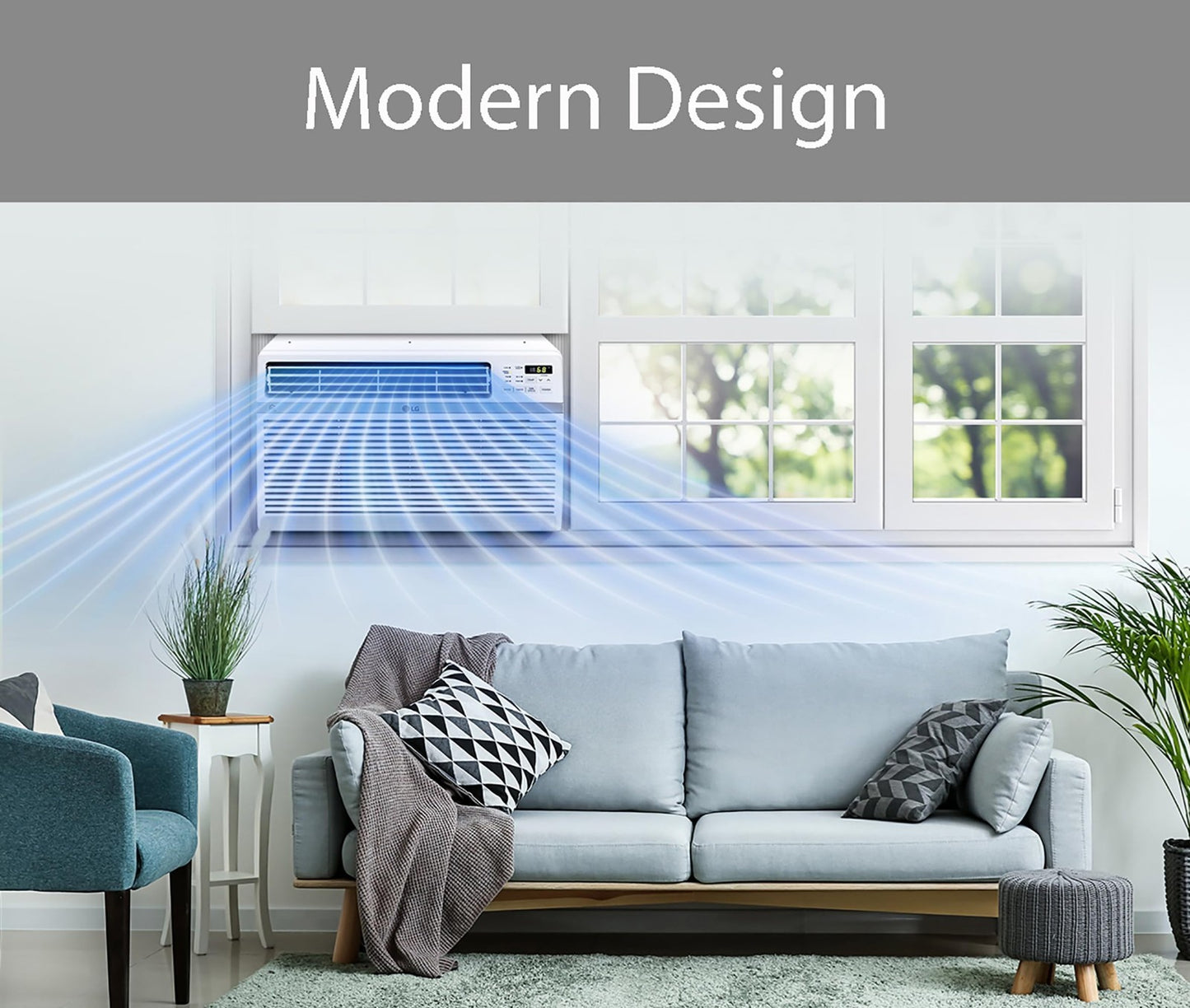 12,000 BTU Window Air Conditioner - Cools 550 Sq.Ft, Quiet, Remote Control, 3 Sp3