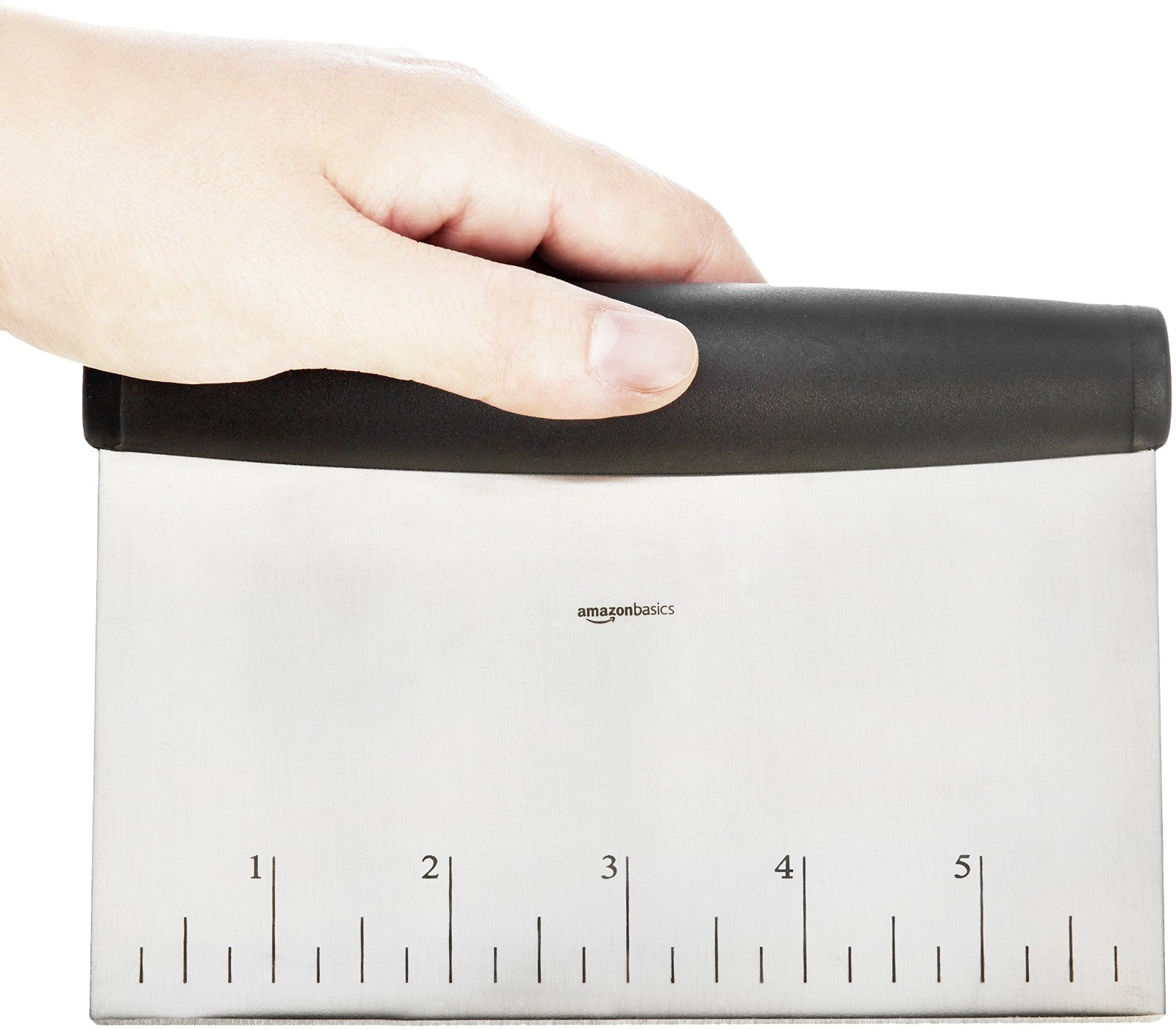 Multi Purpose Bench Scraper   Stainless Steel Dough Cutter, 6" with Measurement5