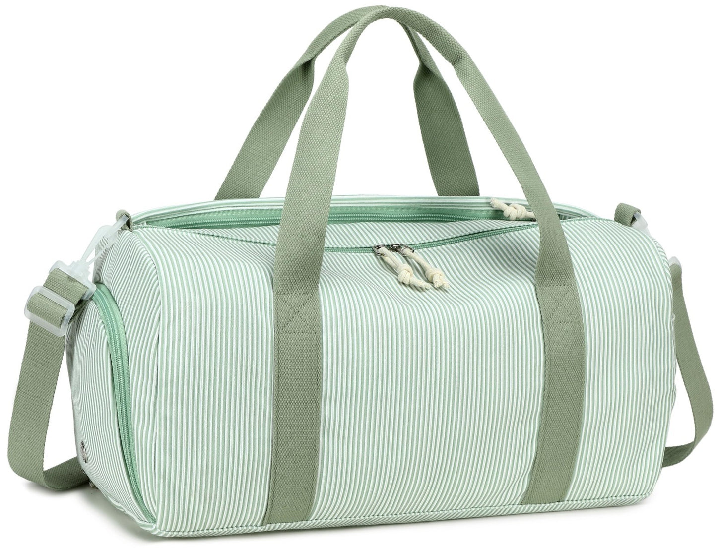 Cute Gym Duffle Bag for Girls - Waterproof Sports Overnight Bag with Shoe Compar1