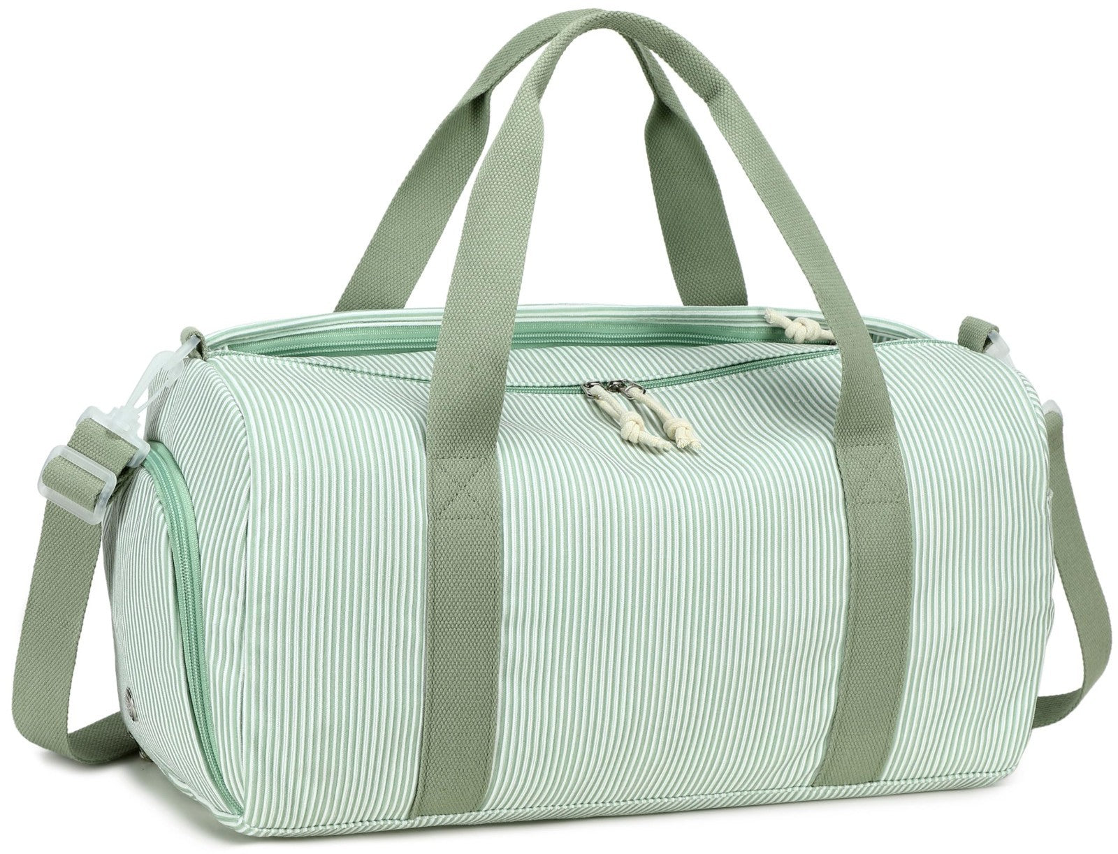 Cute Gym Duffle Bag for Girls - Waterproof Sports Overnight Bag with Shoe Compar1