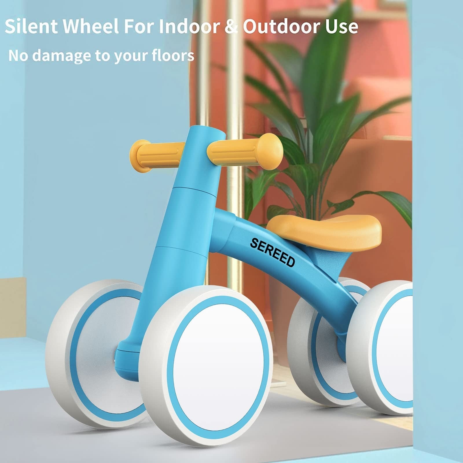 Toddler Balance Bike for 1 Year Old   4 Wheels, First Birthday Gift, 12 24 Month5