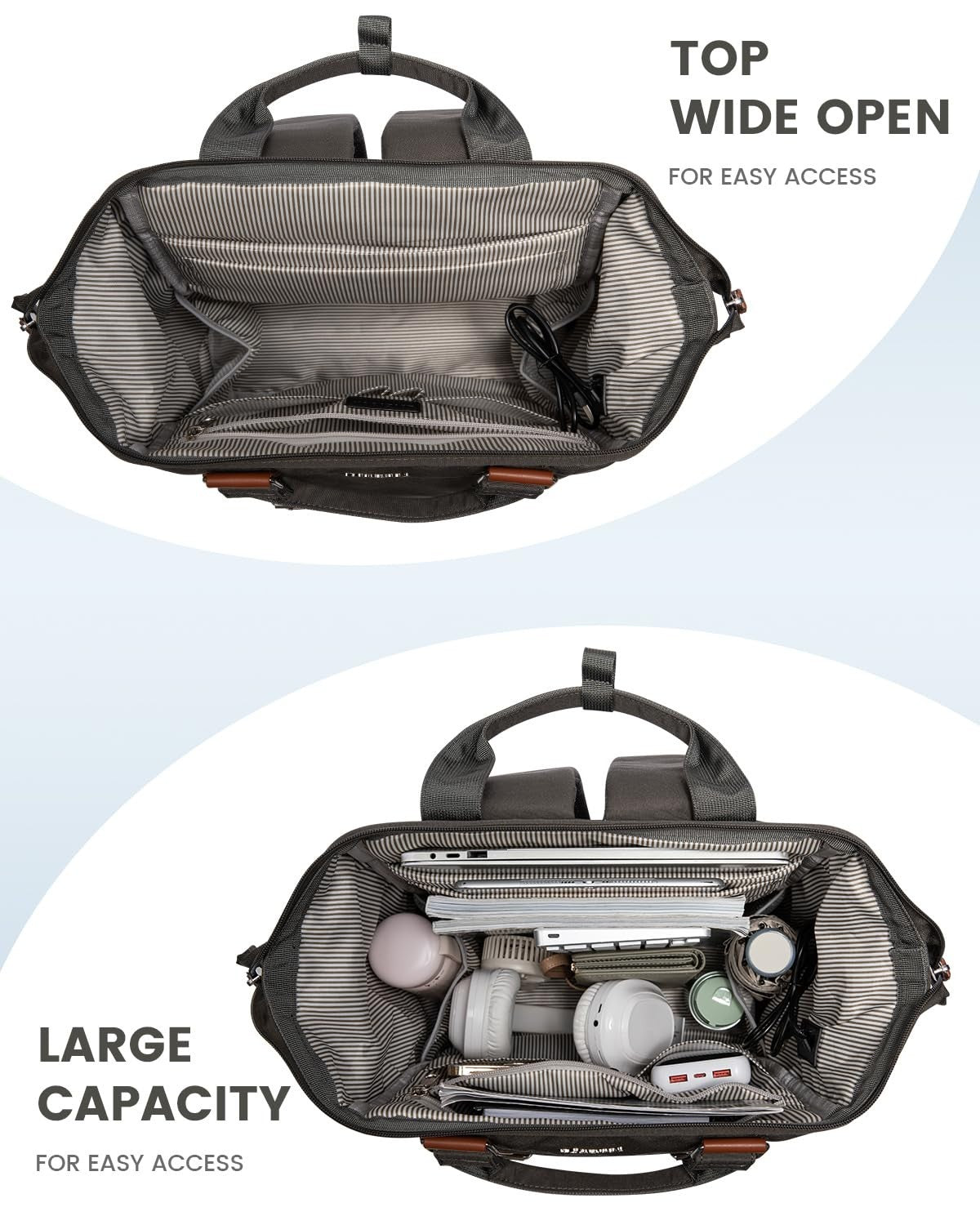 Stylish 15.6" Laptop Backpack for Women   Work, Travel, College, Commuter Bag, D3