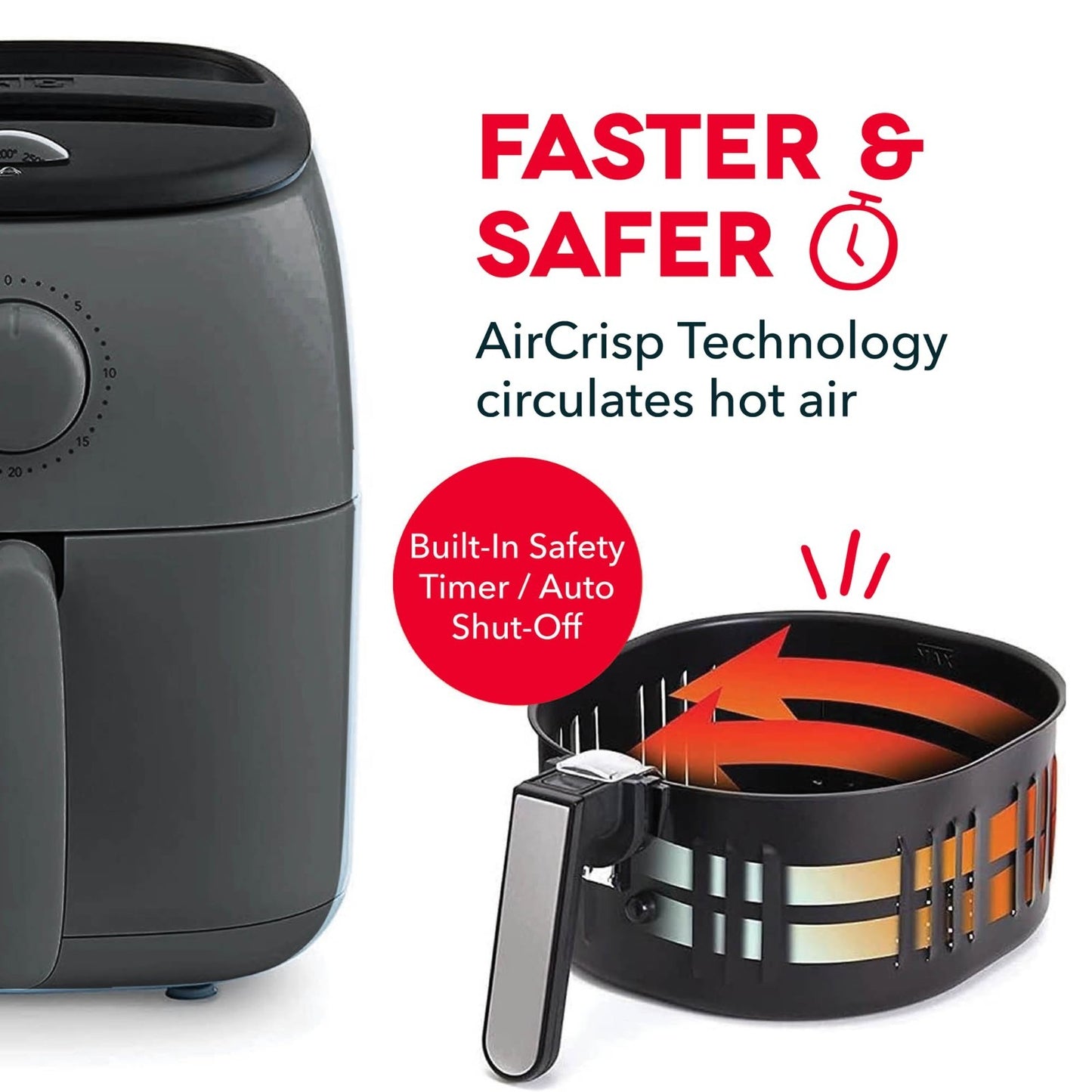 Compact Air Fryer with Adjustable Temp Control, Nonstick Basket, 2.6 Quarts7
