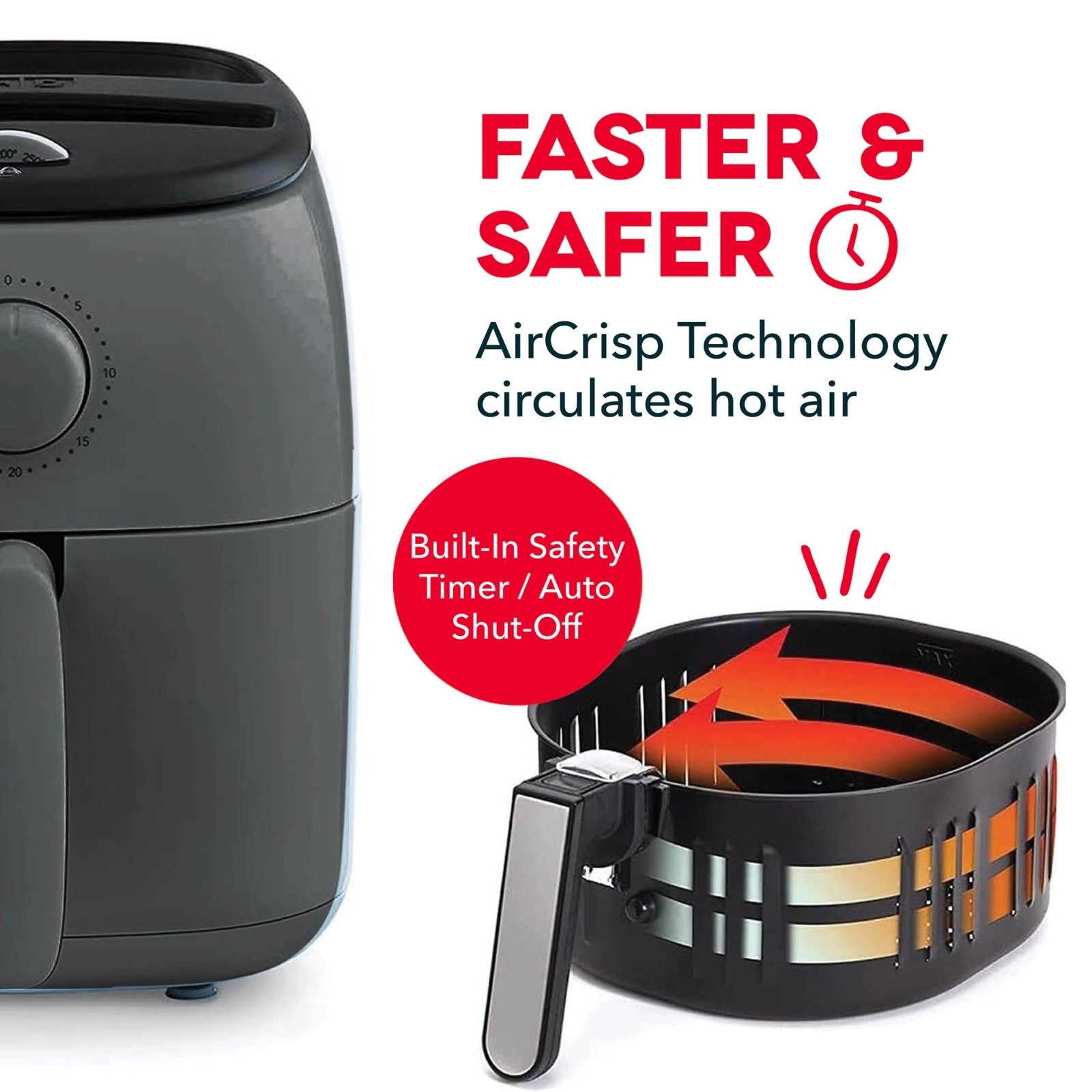Compact Air Fryer with Adjustable Temp Control, Nonstick Basket, 2.6 Quarts7