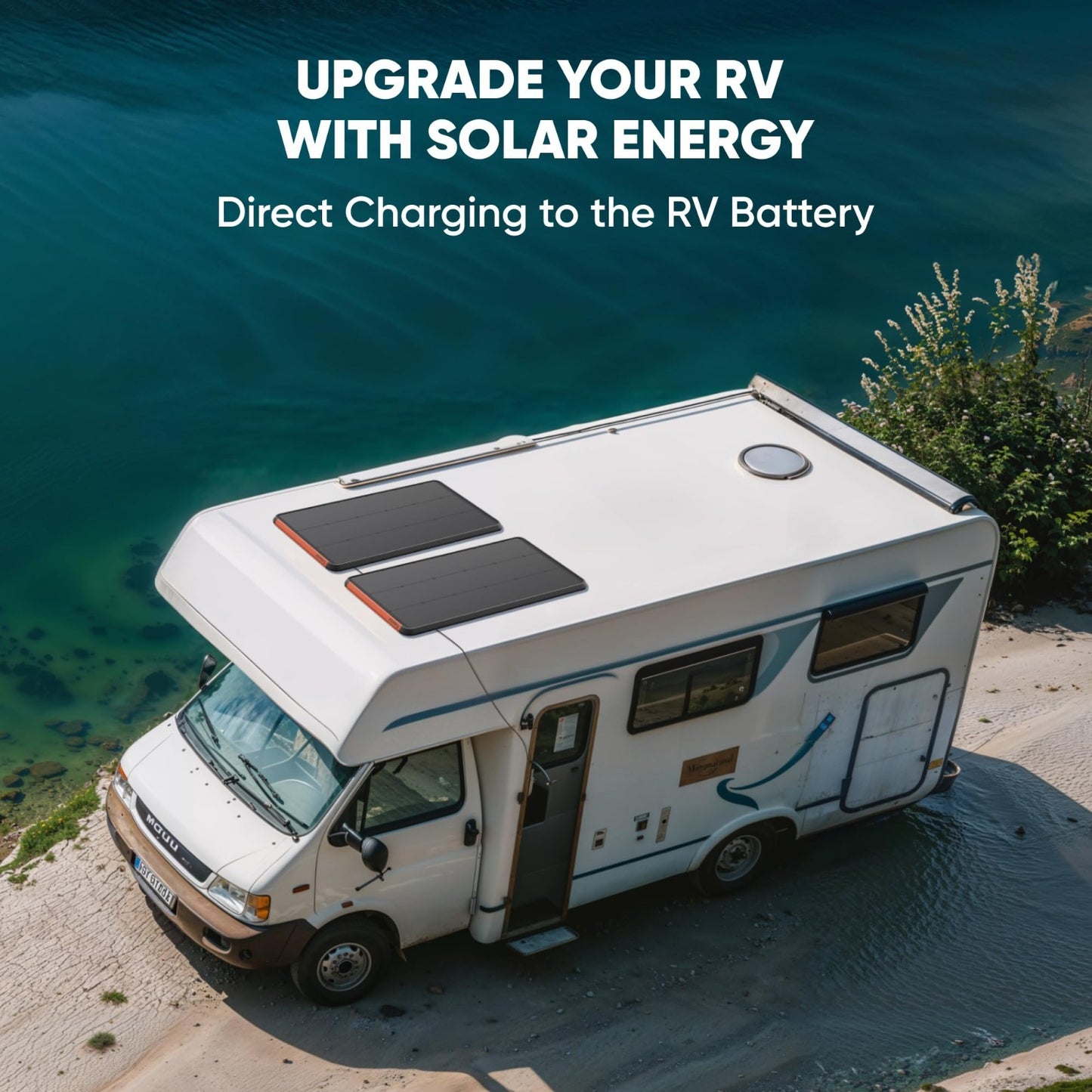 Portable Solar Generator 300W   292Wh LiFePO4 Battery & 100W Solar Panel for RV,6