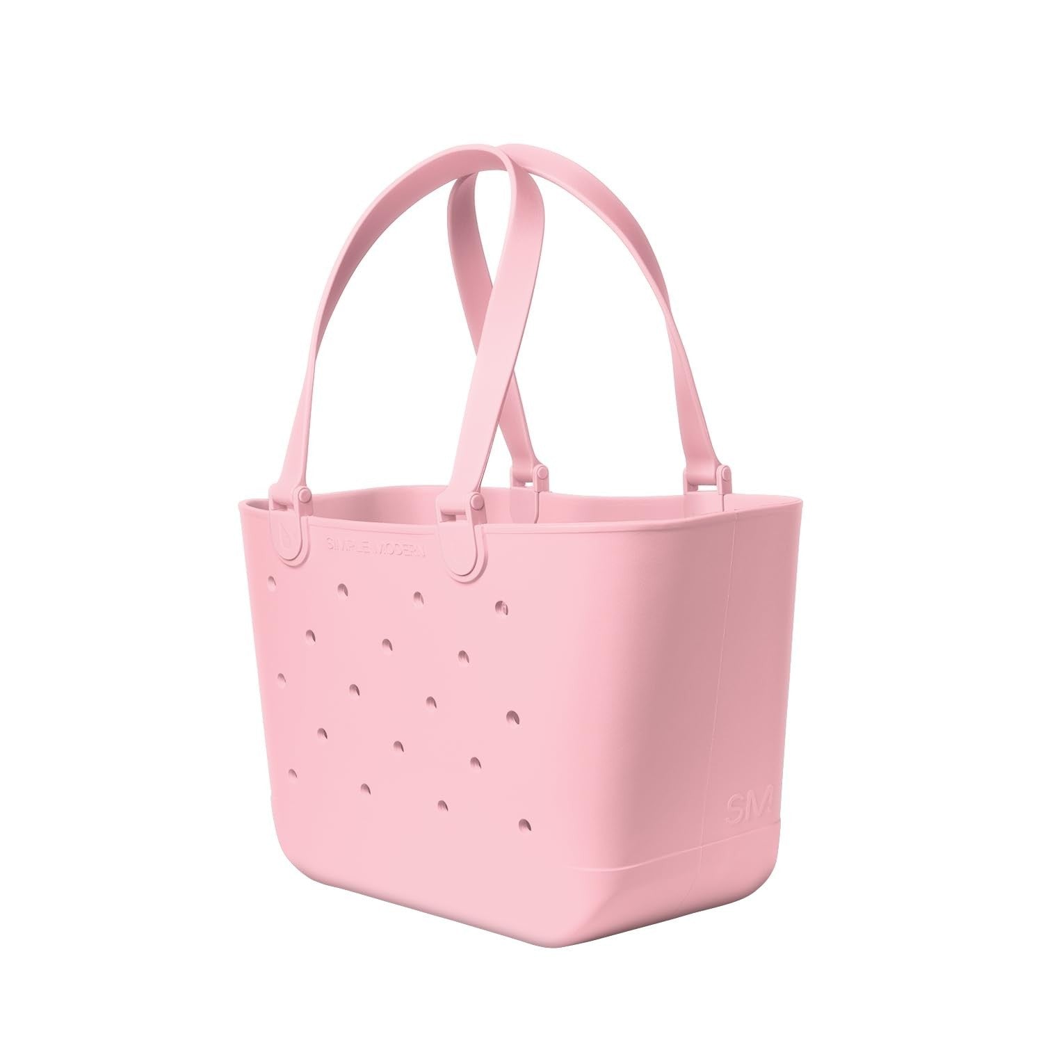 Large Waterproof Pink Beach Tote Bag | Zipper Pocket Getaway Bag for Travel, Poo4