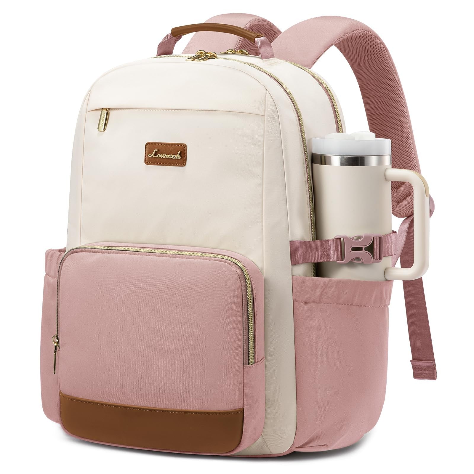 Stylish Waterproof Laptop Backpack for Women, 15.6" Large Capacity, Travel Purse1